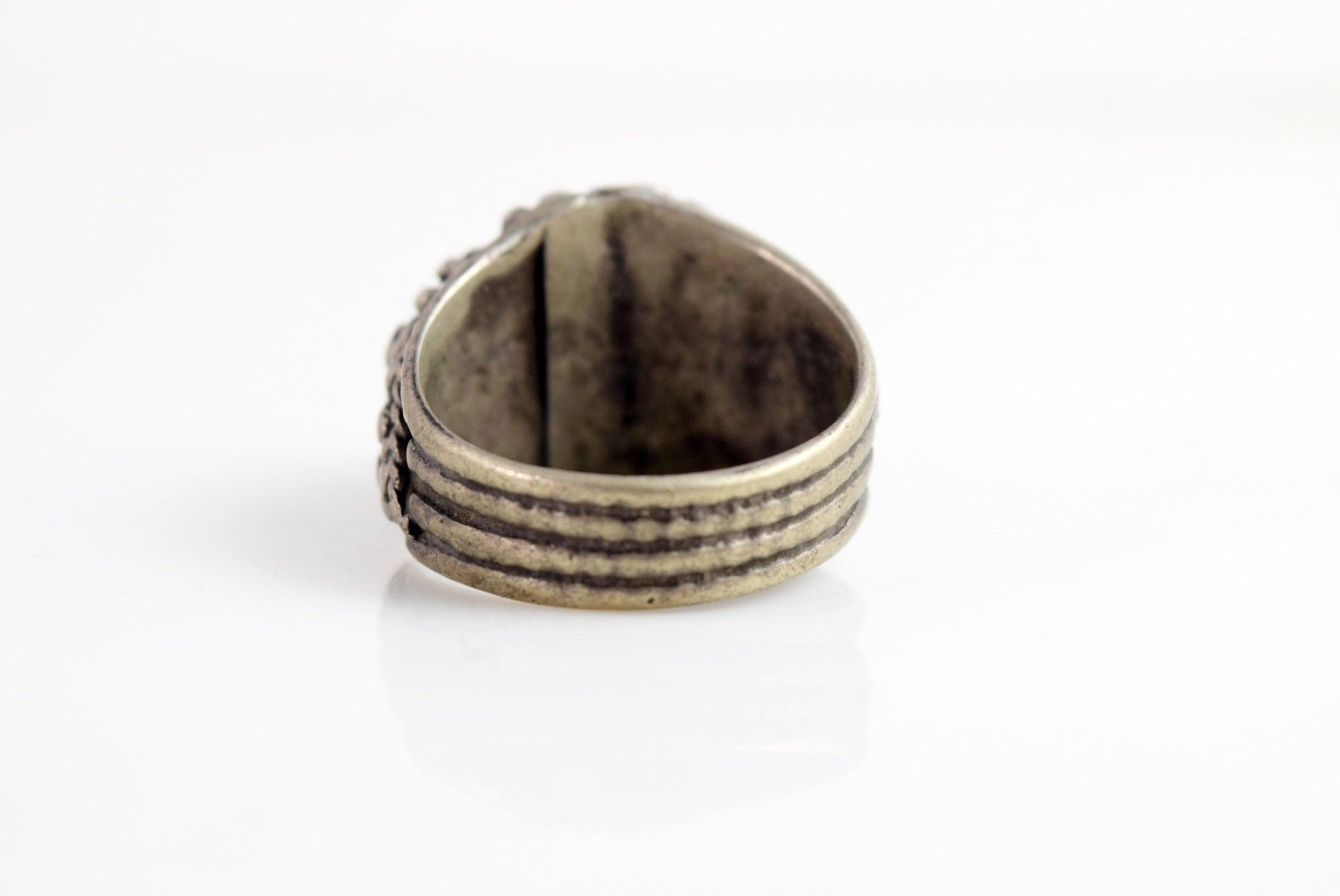 Vintage Bedouin Jewelry Yemeni Ring with Granulation - Anteeka
