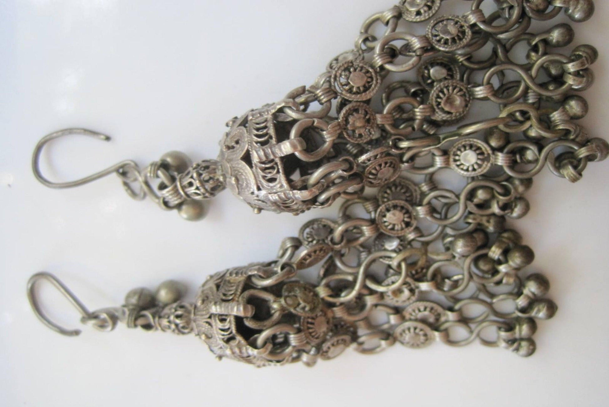 Yemeni silver earrings 