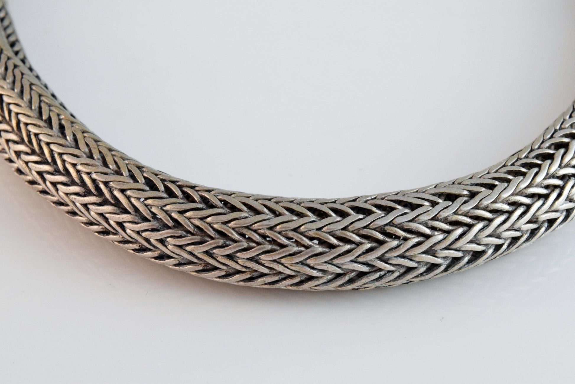 woven silver chain