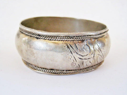 Vintage Berber Etched Bangle - Anteeka