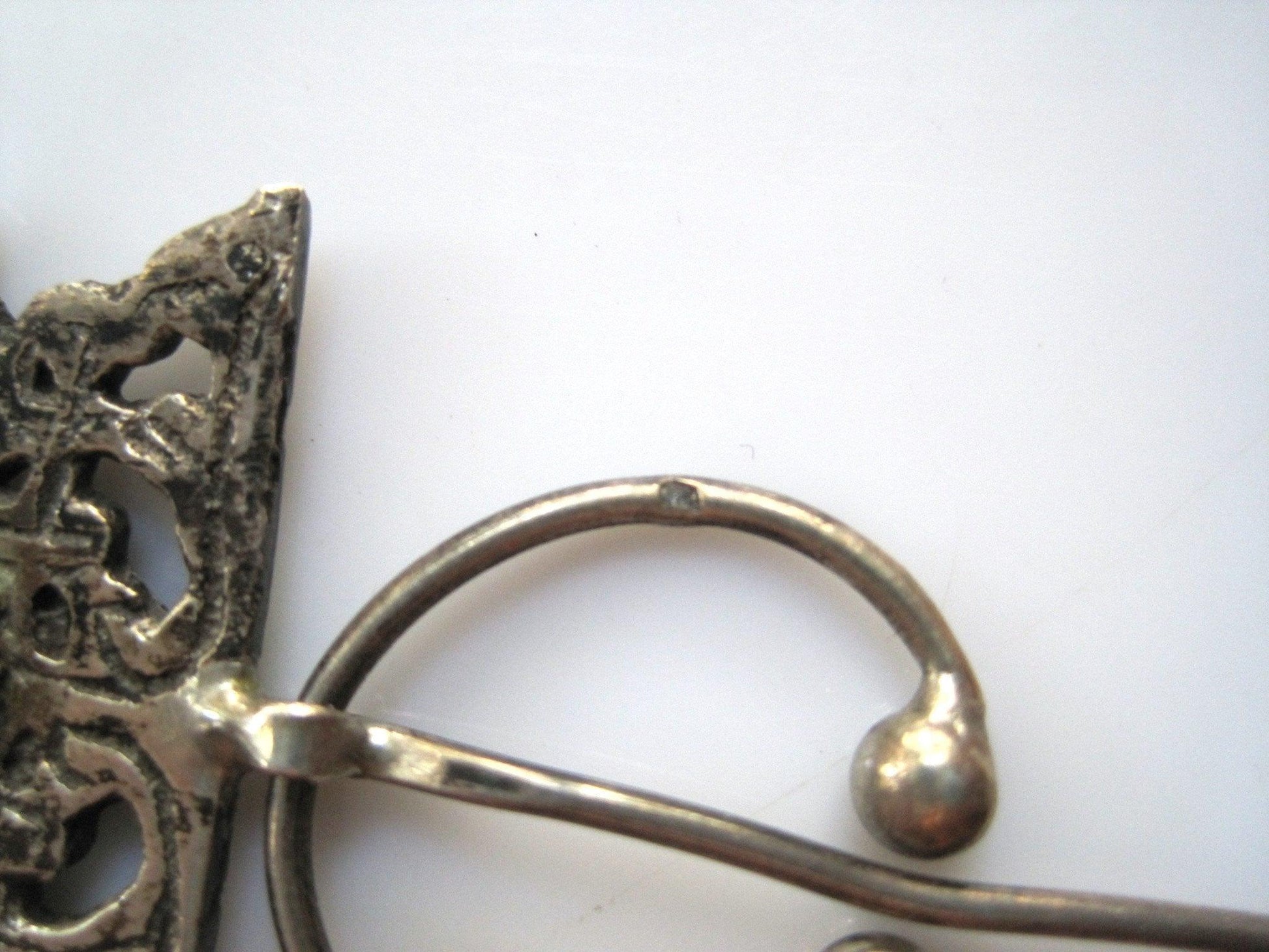 hallmarked silver berber fibula