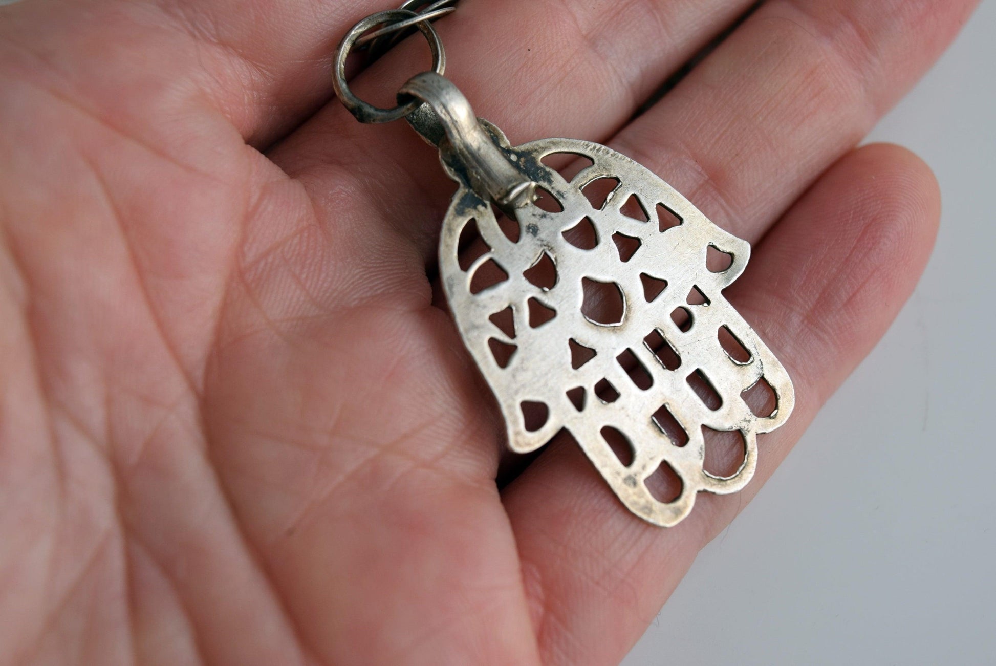 silver Khamsa pendant