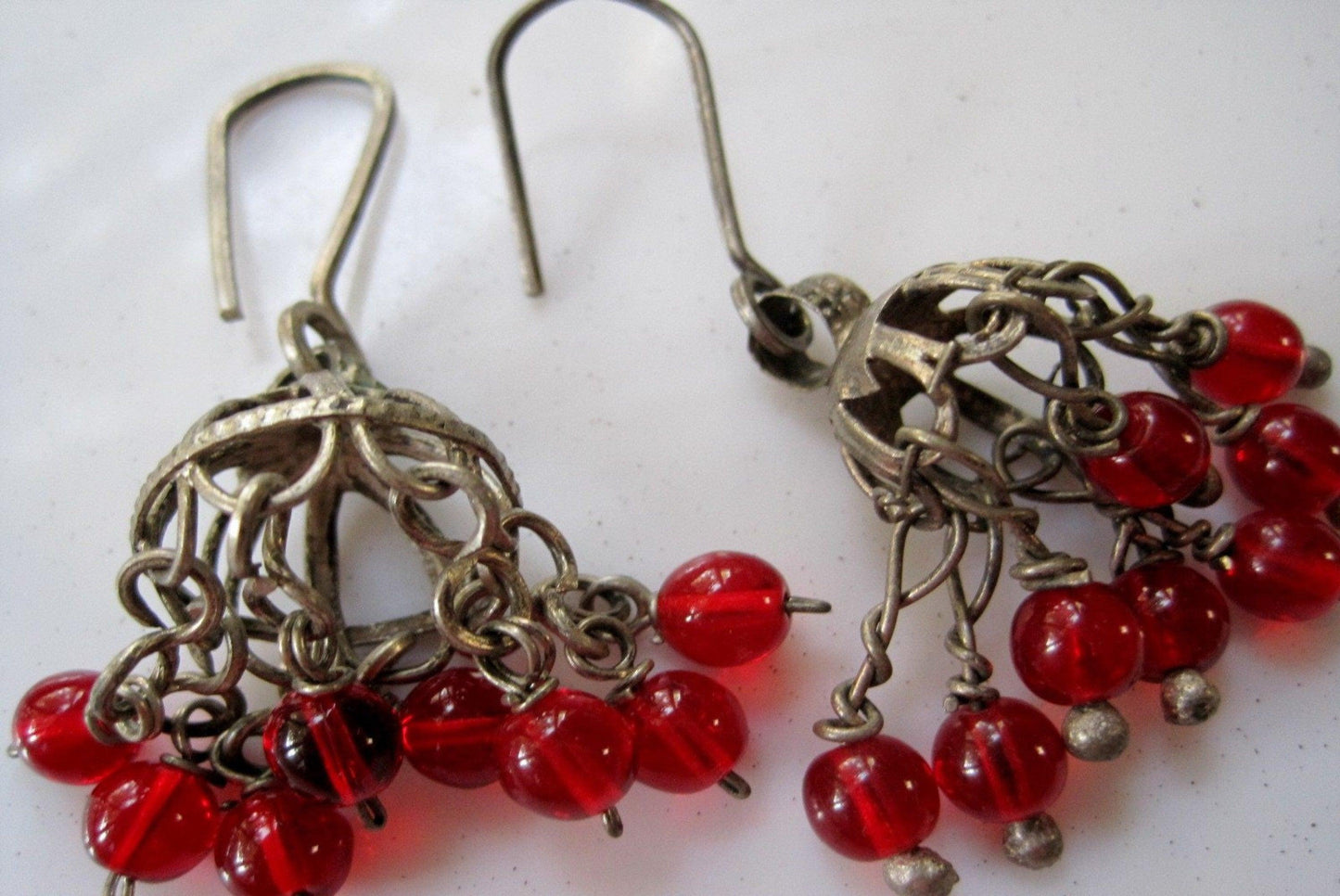 silver bedouin earrings