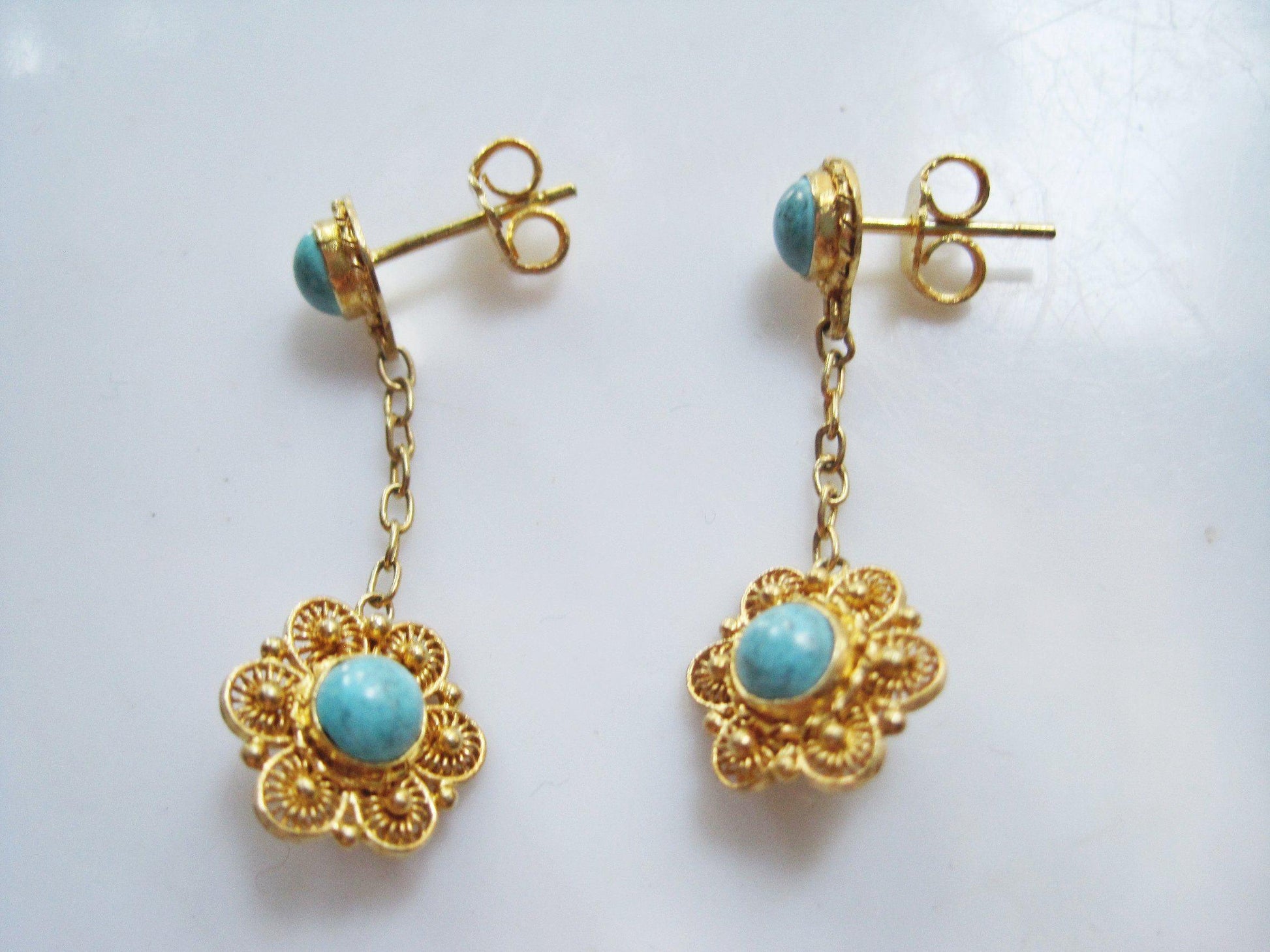 chinese turquoise earrings