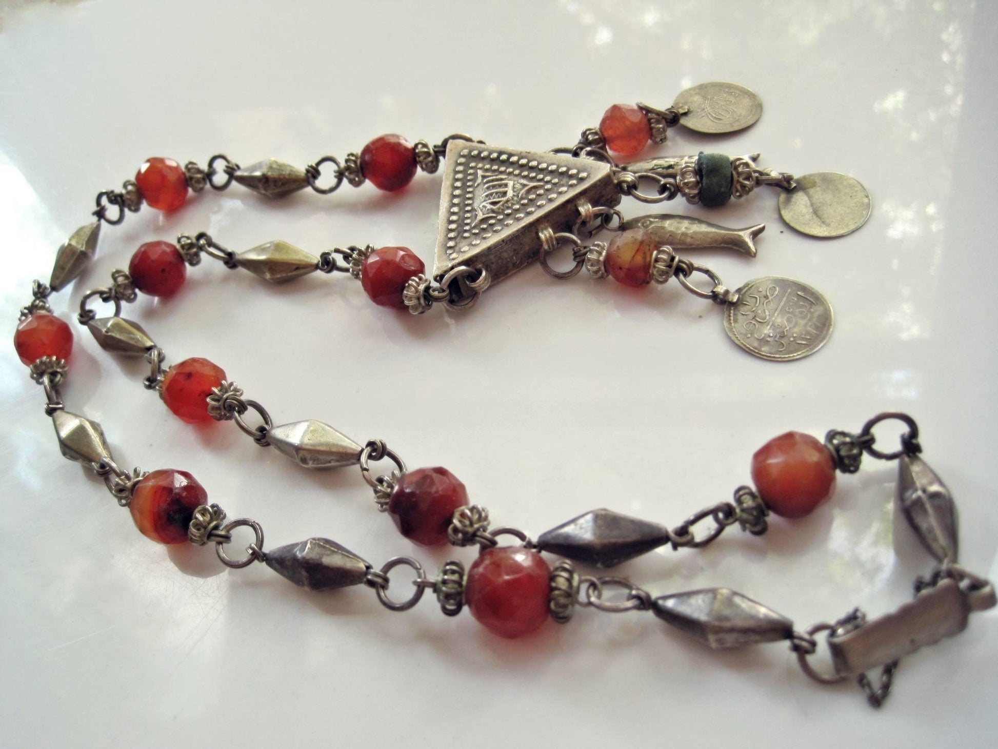 egyptian beaded necklace
