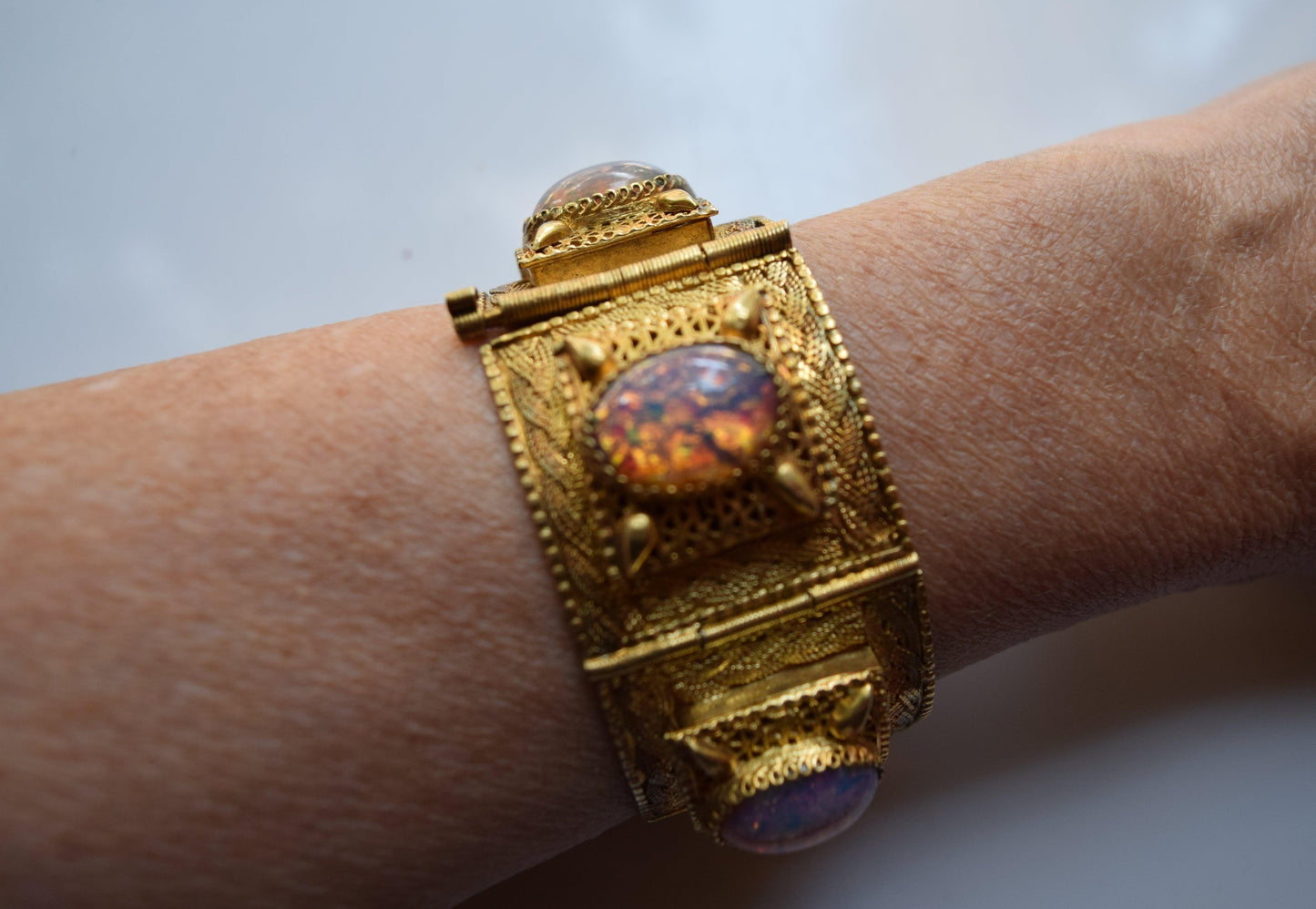 Gold gilt Egyptian bracelet