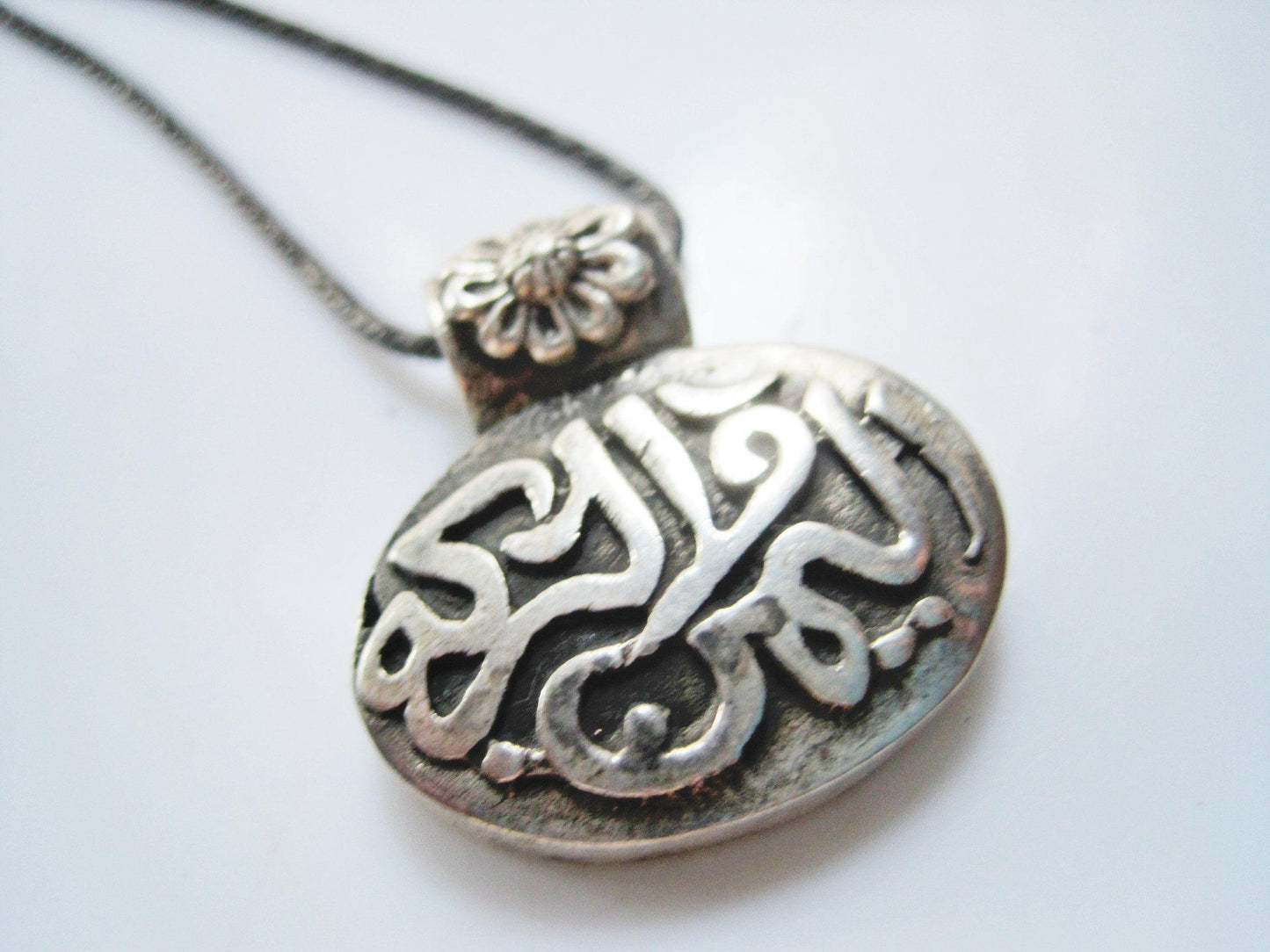 egyptian silver necklace