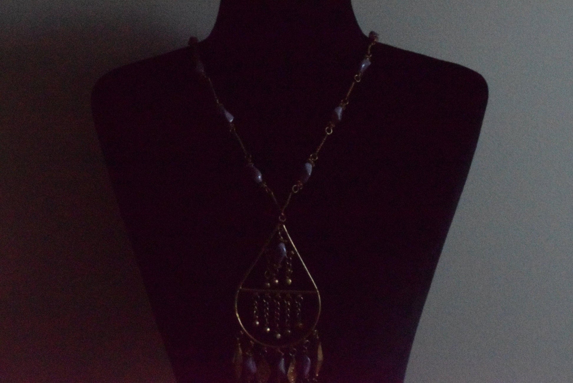 Vintage Egyptian Necklace with Zar Amulet - Anteeka