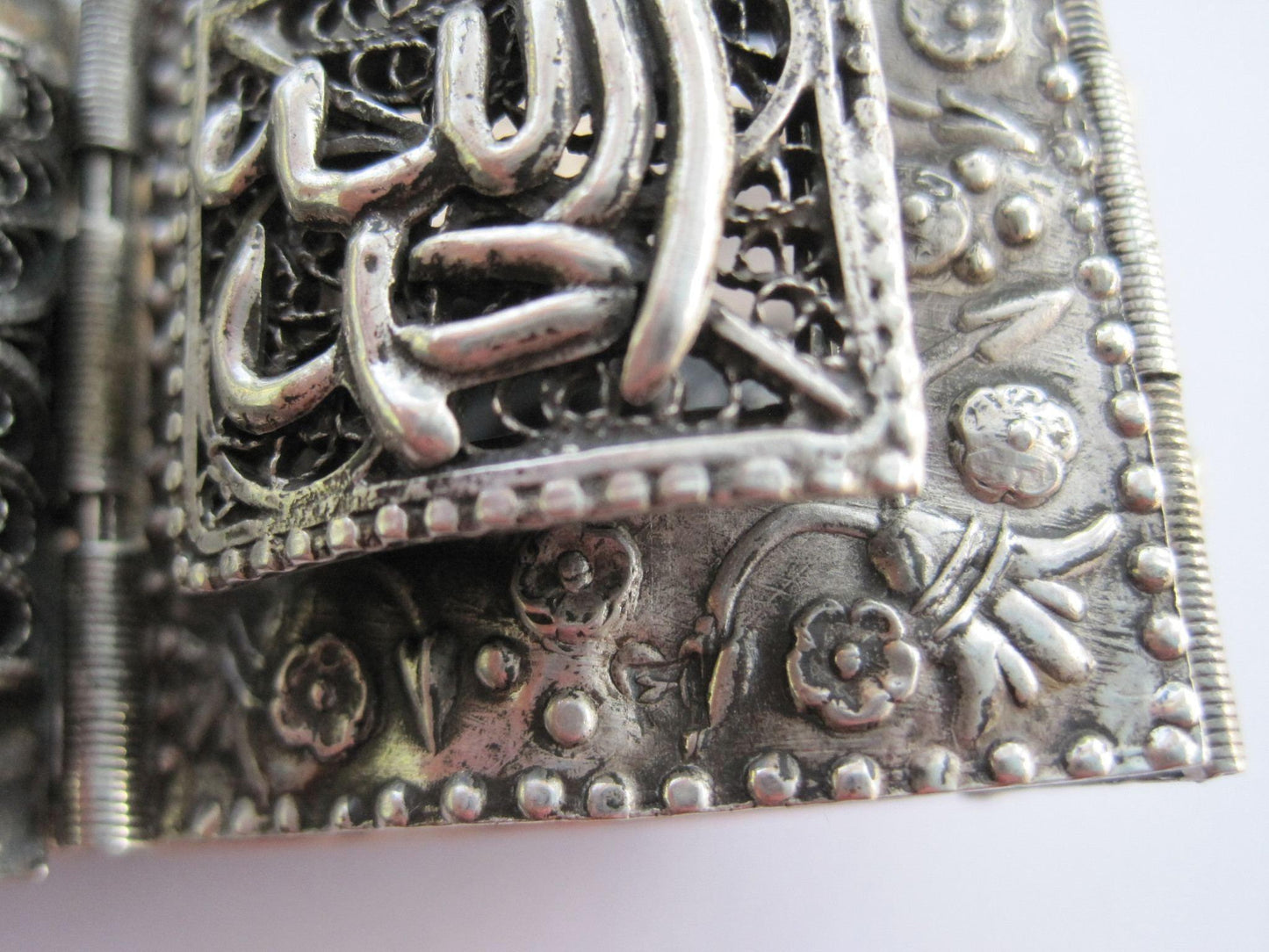Vintage Egyptian Panel Bracelet made with 800 Silver in the 1930s or 1940s - Anteeka