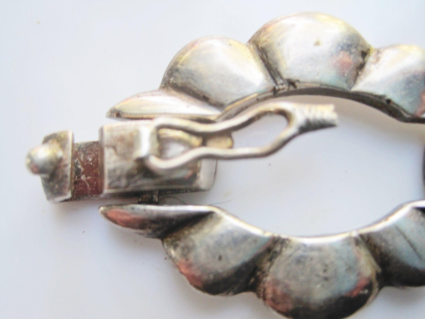 Vintage Egyptian Link Bracelet - 800 Silver  - Large Wrist - Hallmarked - 1970s - Anteeka