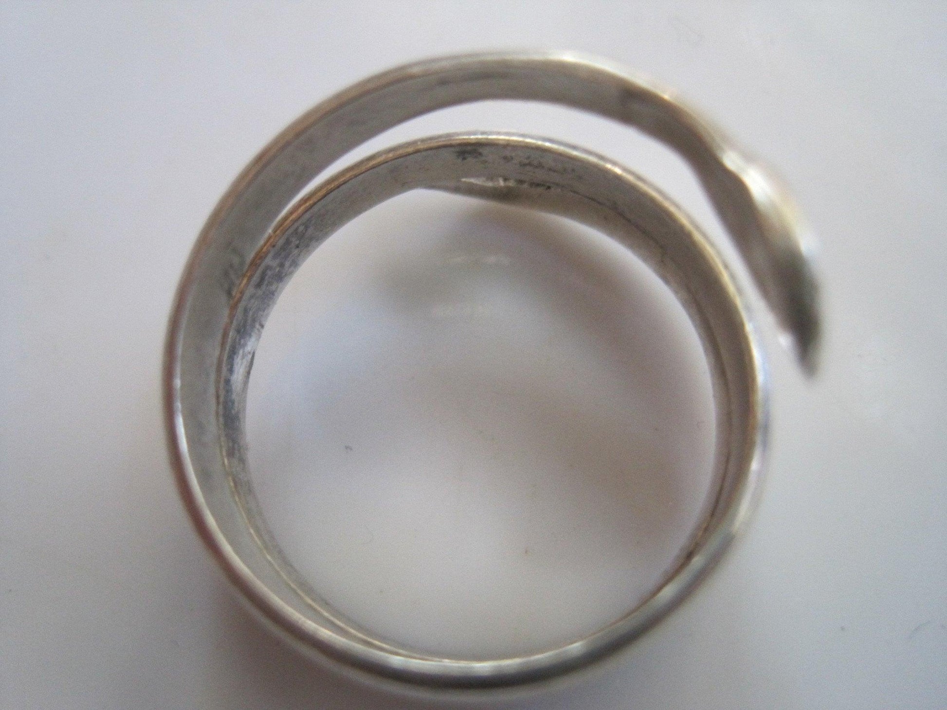 Vintage Egyptian Silver Snake Ring - Anteeka