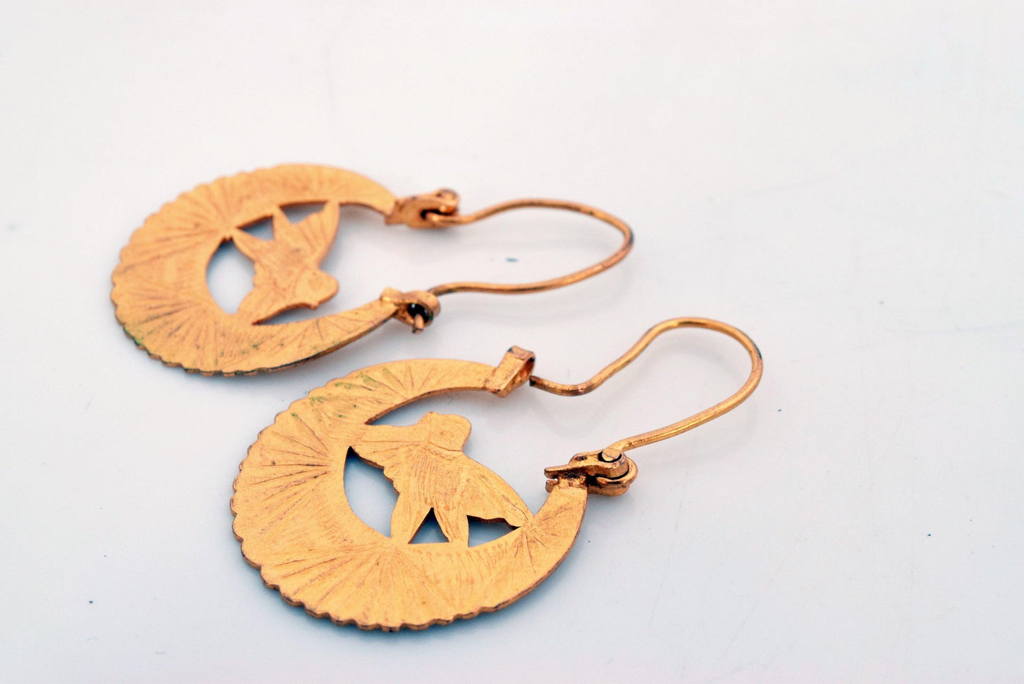 egyptian gold plated earrings