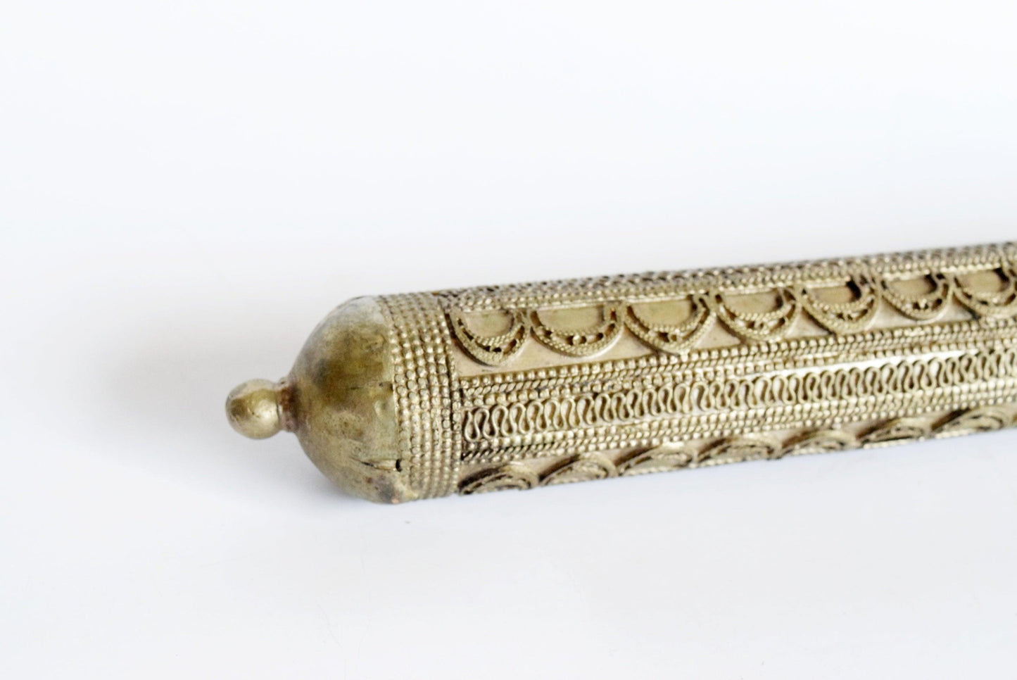 Vintage Huge Yemeni Amulet Tube - Anteeka