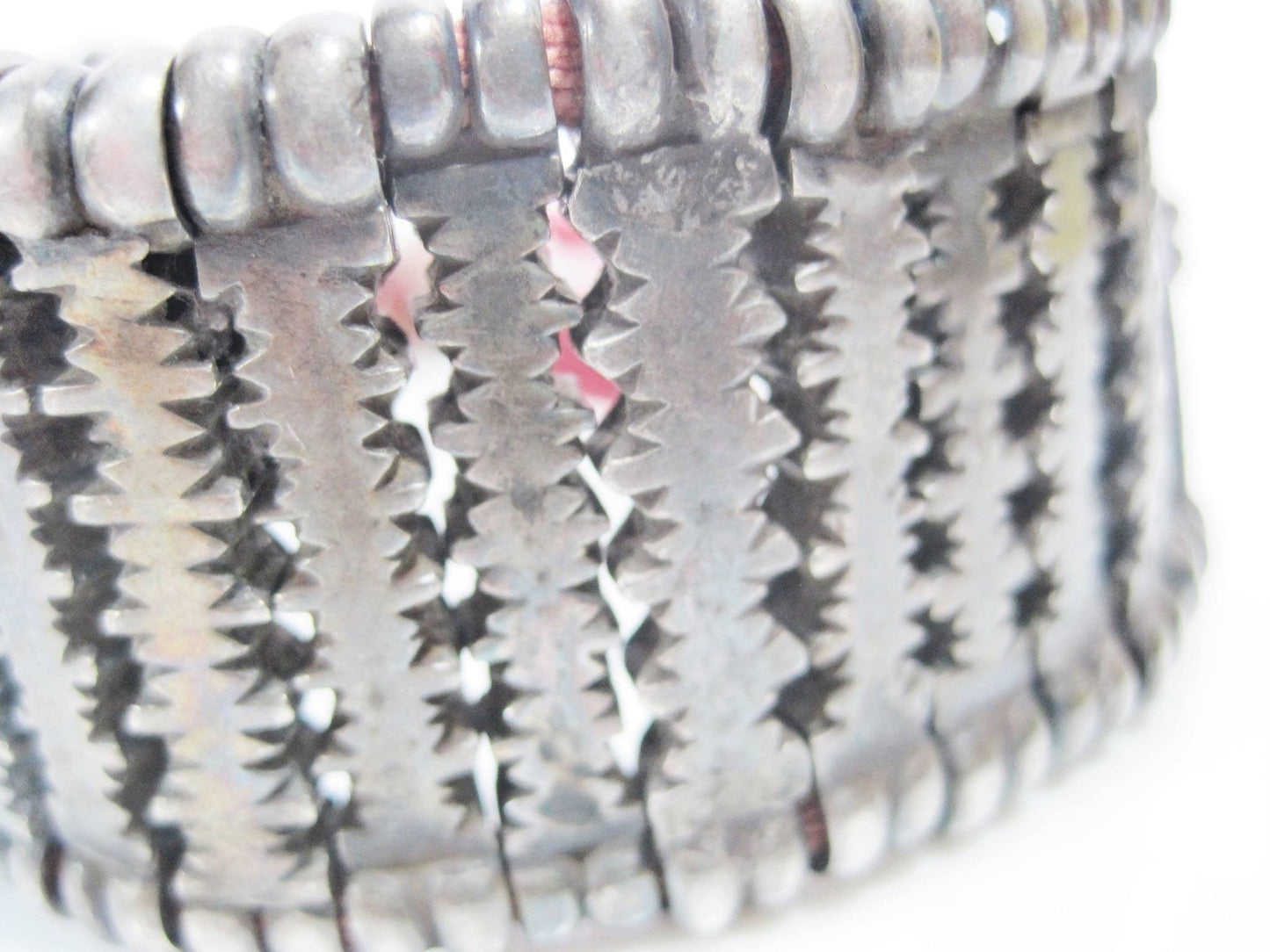 Vintage Indian Silver Bracelet from Rajasthan - Anteeka