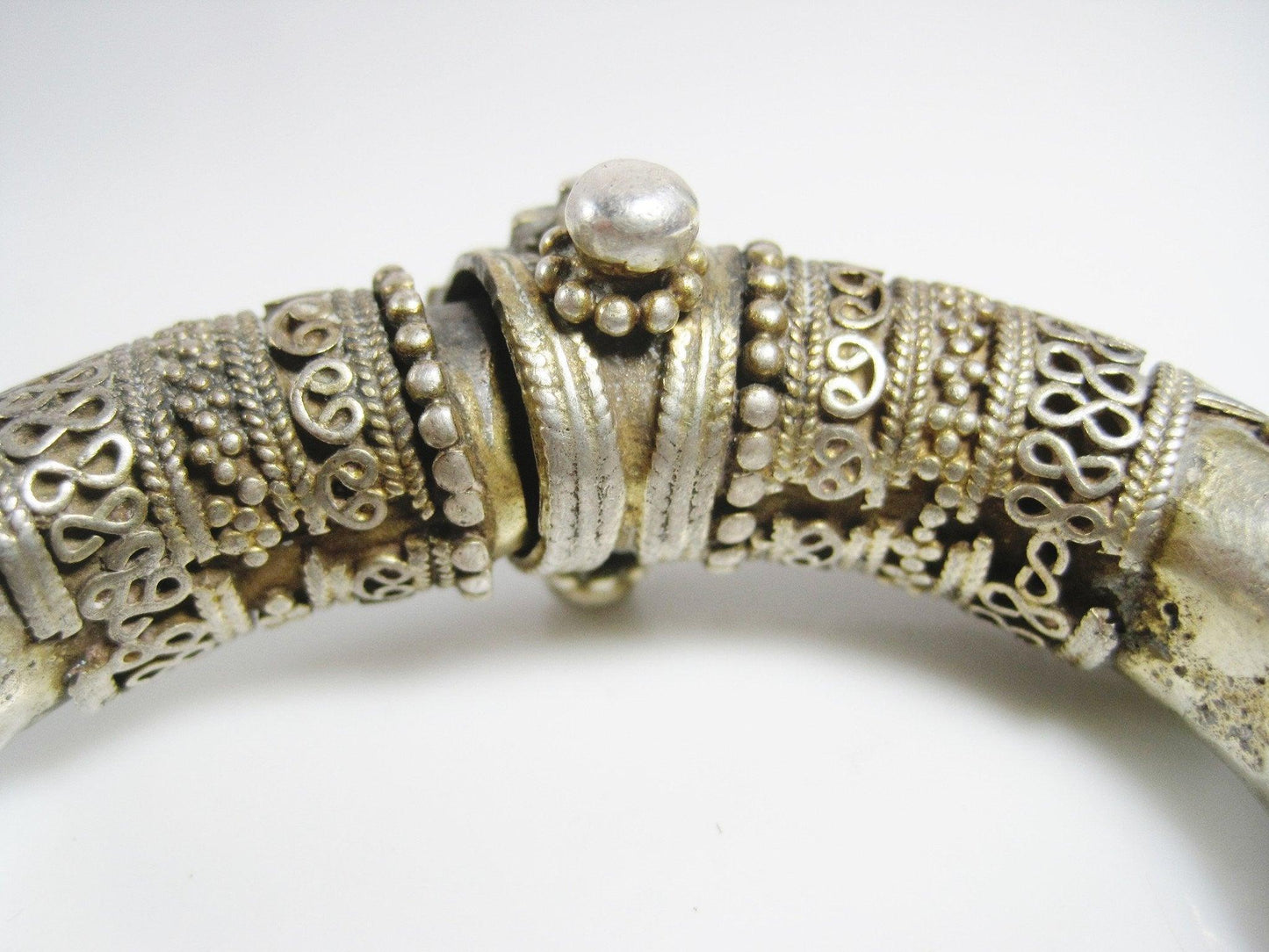 Vintage Itricate Small Silver Sri Lankan Bracelet - Anteeka