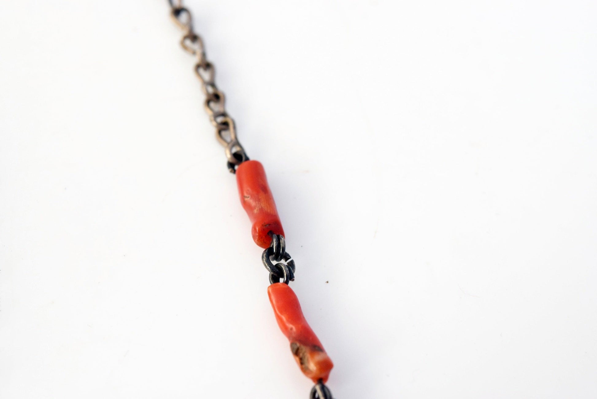 Berber choker with coral