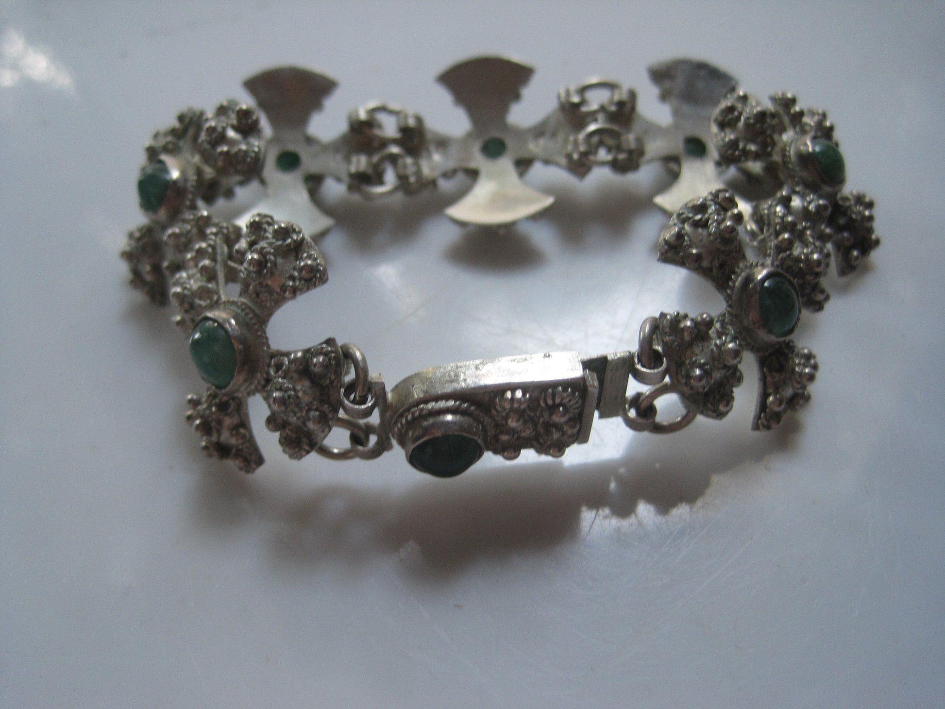 silver cross bracelet