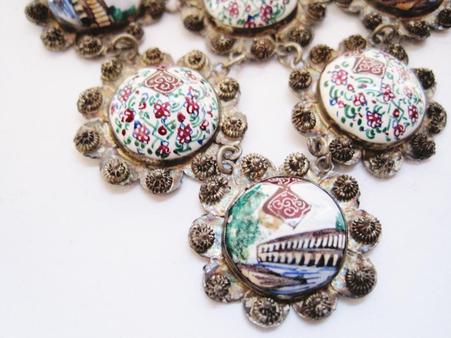 hand painted necklace