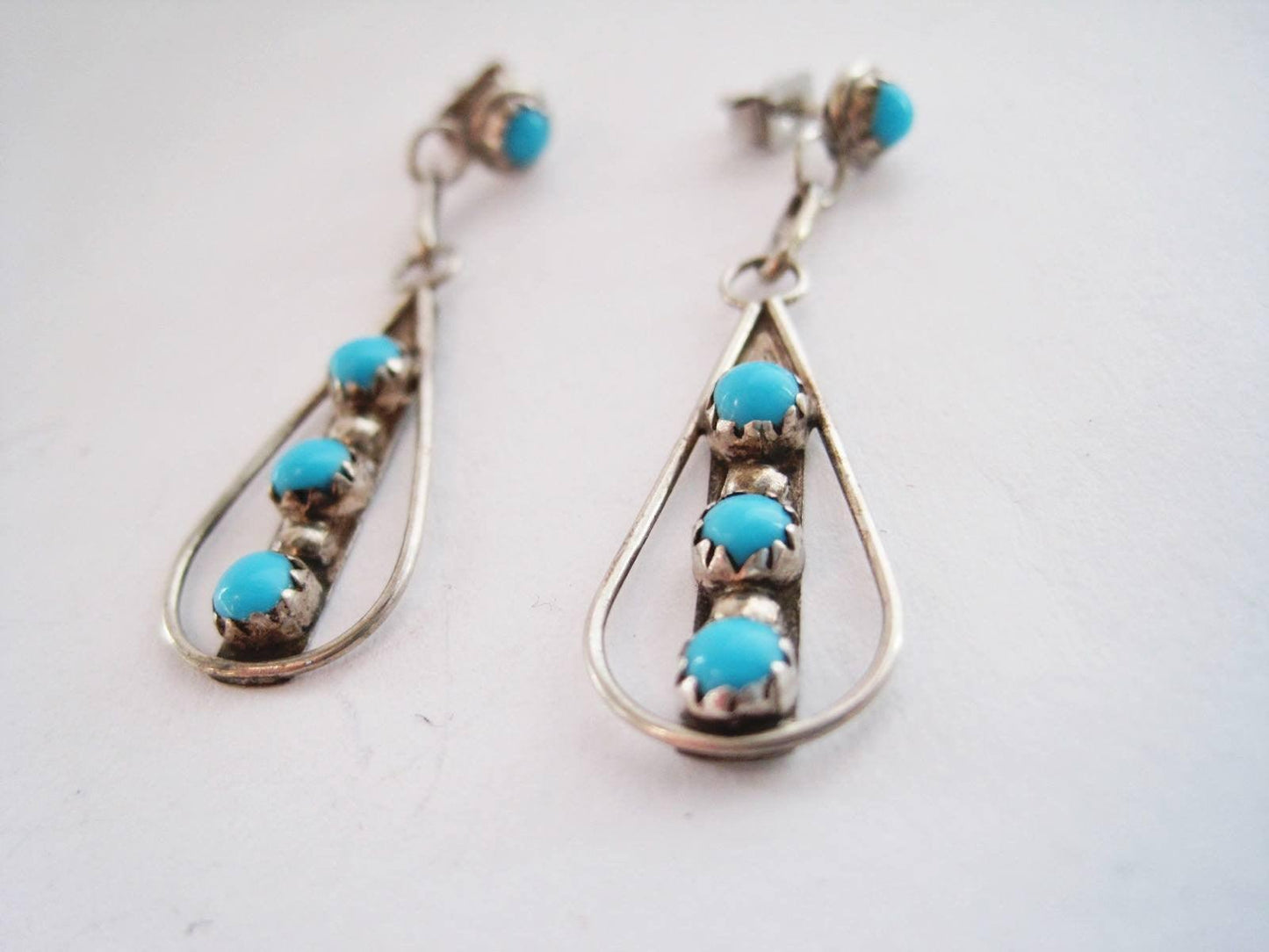 turquoise dangle earrings