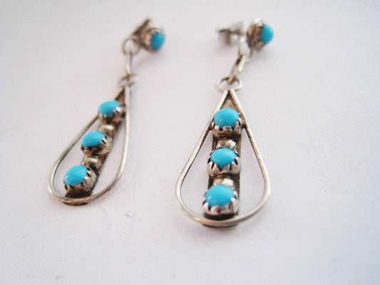 turquoise dangle earrings