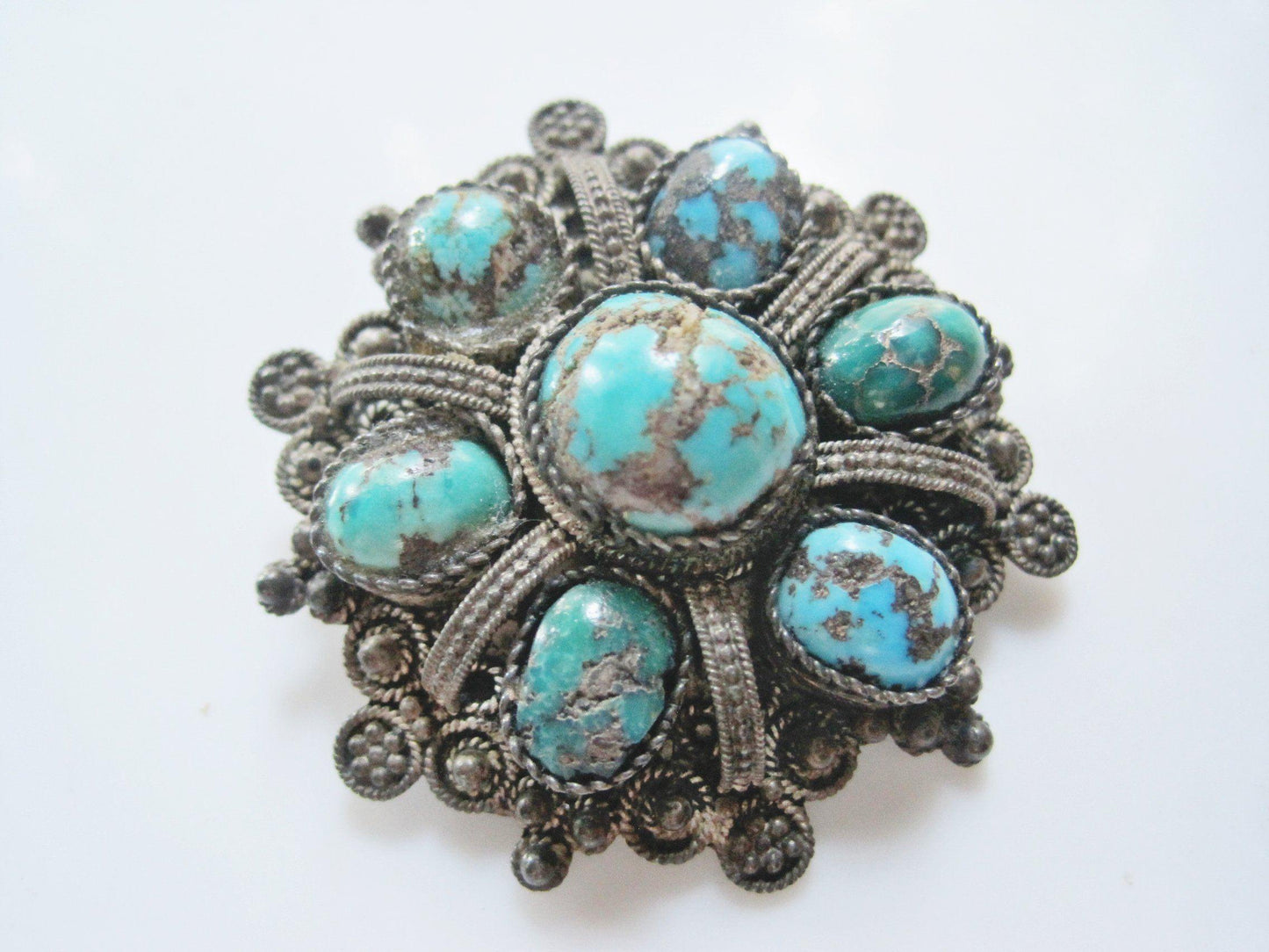 turquoise brooch