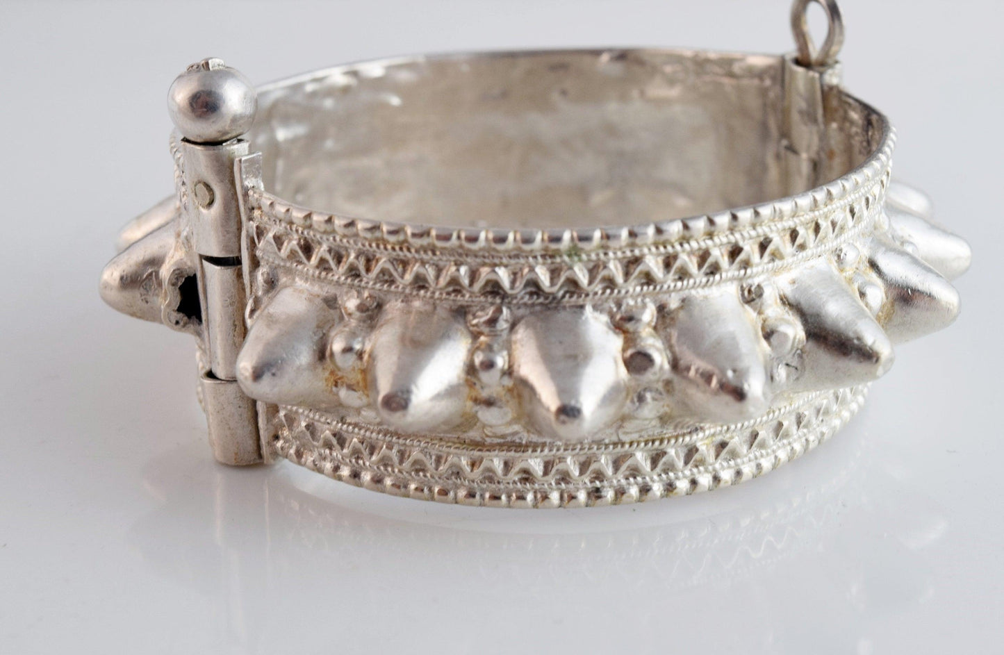 silver spike bracelet