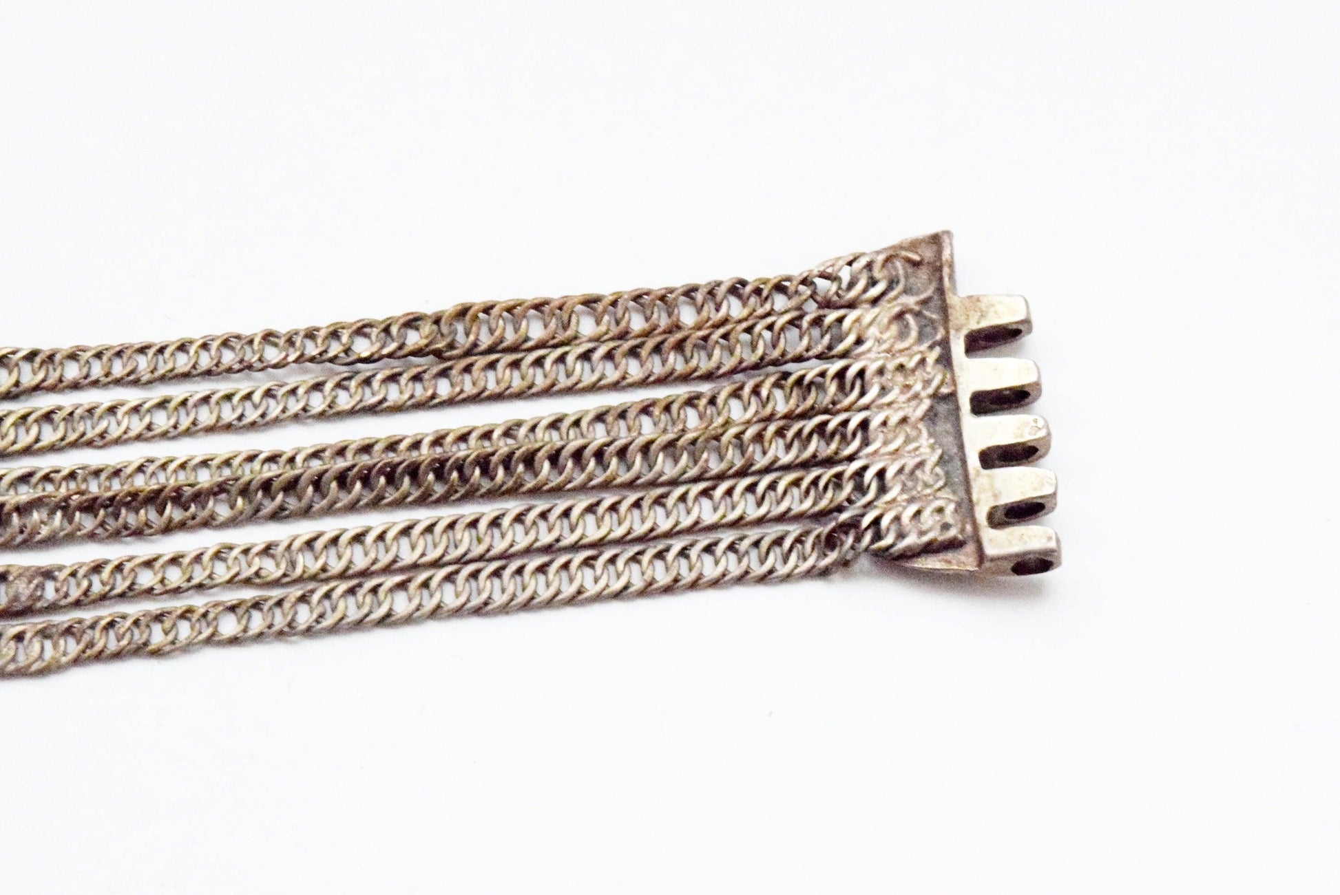 Vintage Ottoman Silver Chain Bracelet - Anteeka