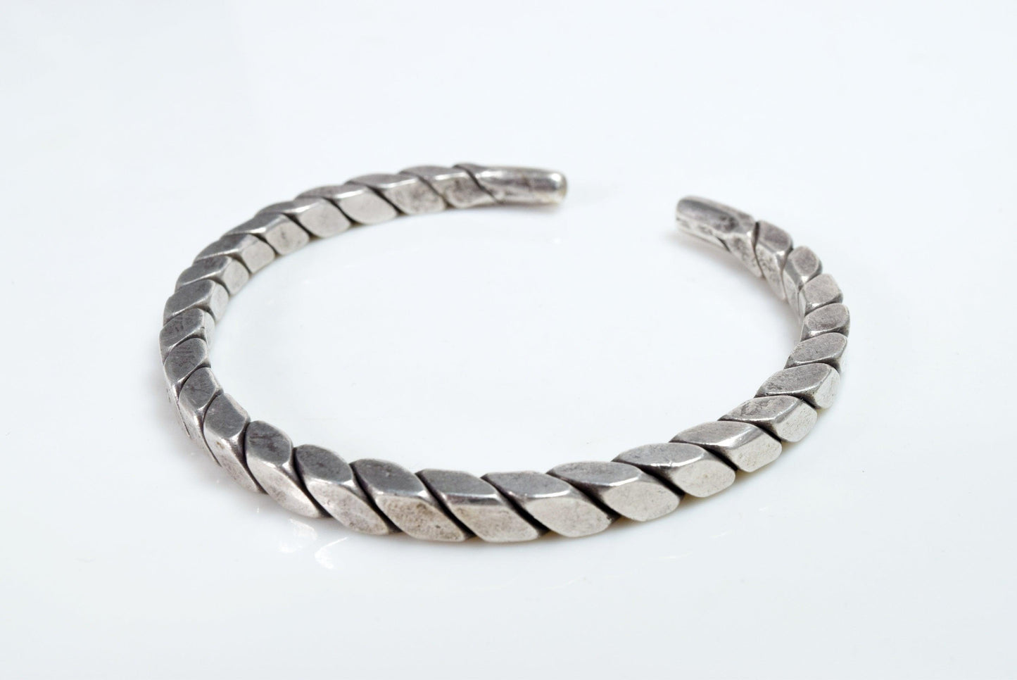 Palestinian twisted silver bracelet