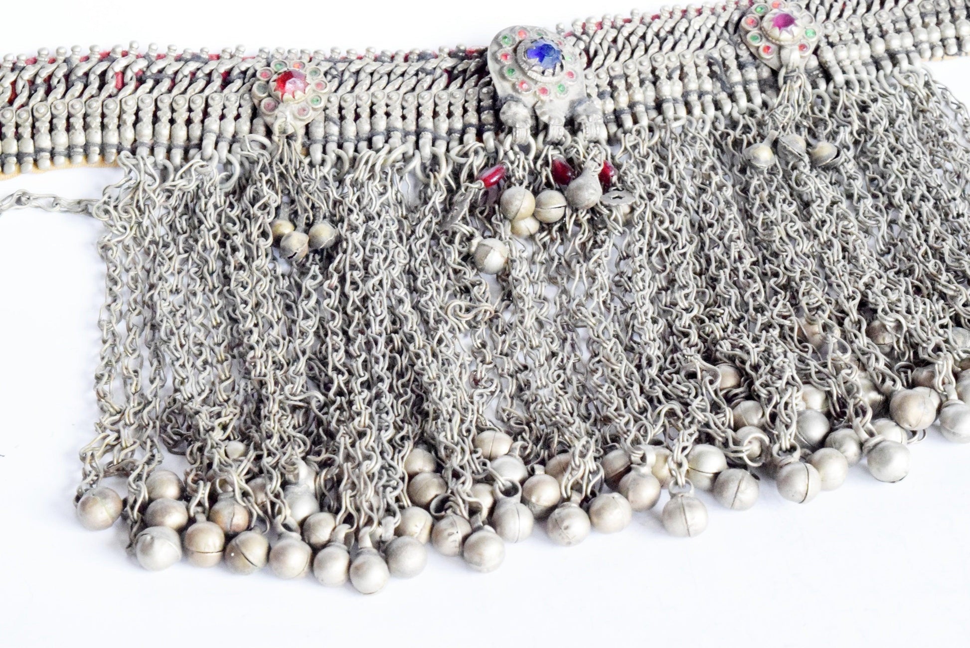 Vintage Waziri Kuchi Necklace with Long Chains - Anteeka