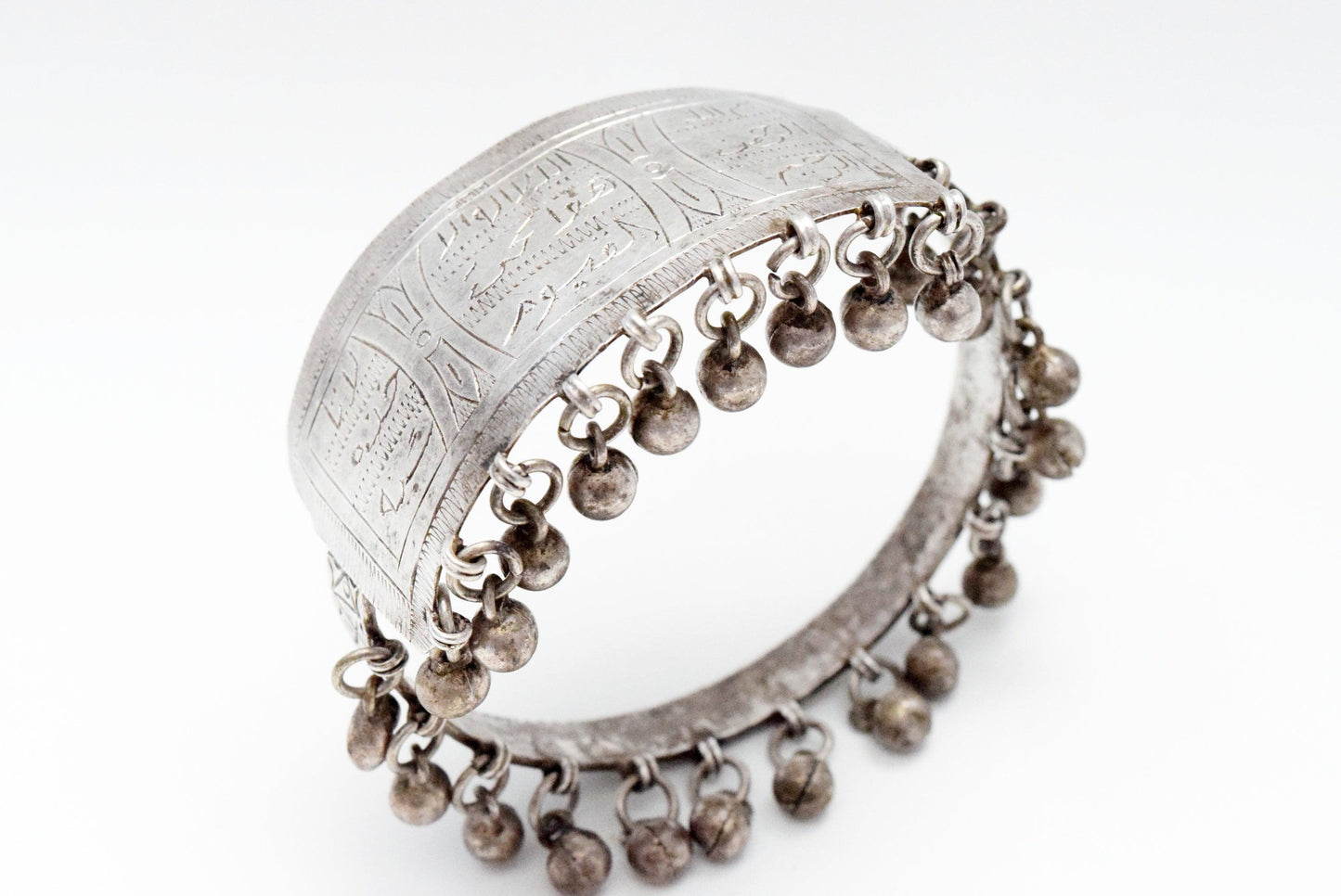 Vintage Rare Silver Egyptian Zar Upper Arm Bracelet - Anteeka