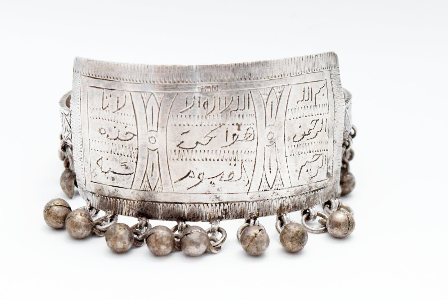 Vintage Rare Silver Egyptian Zar Upper Arm Bracelet - Anteeka