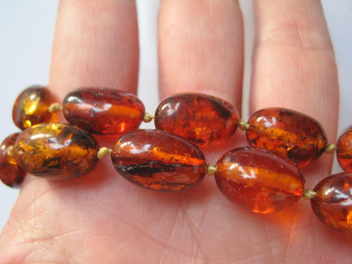honey amber beads
