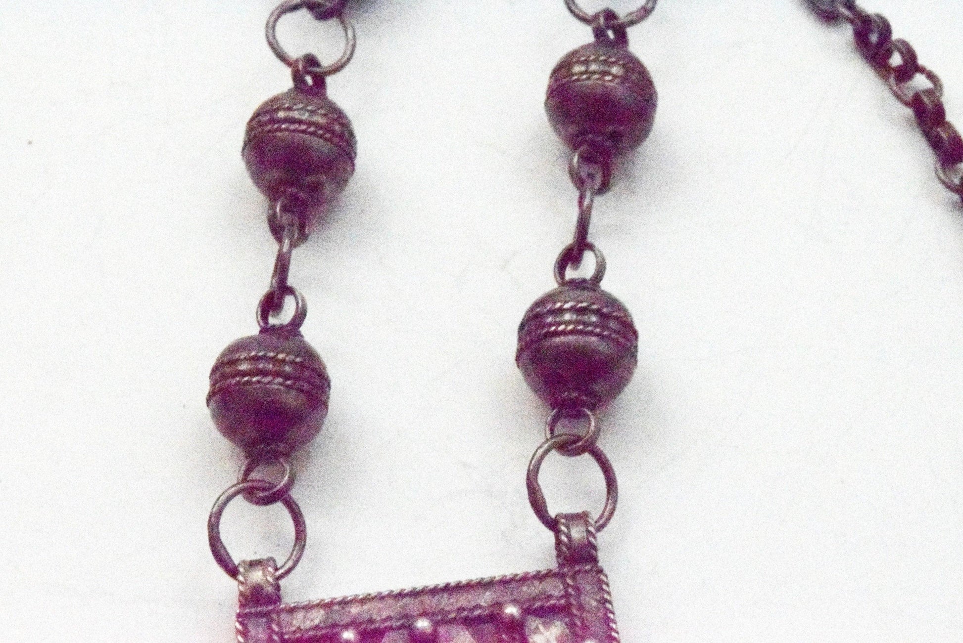 Vintage Silver Amazigh Necklace from Algeria - Anteeka