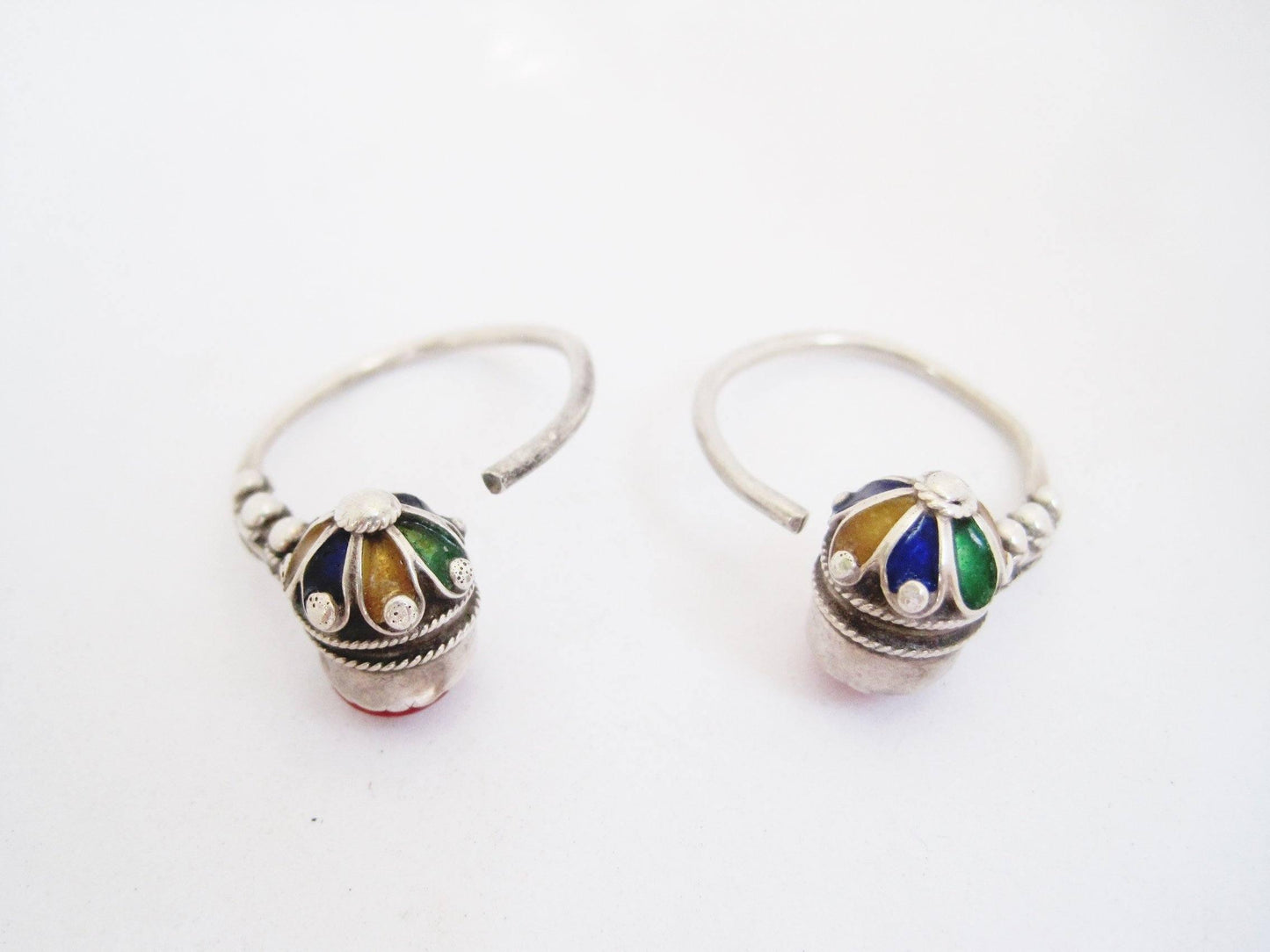 silver kabyle earrings