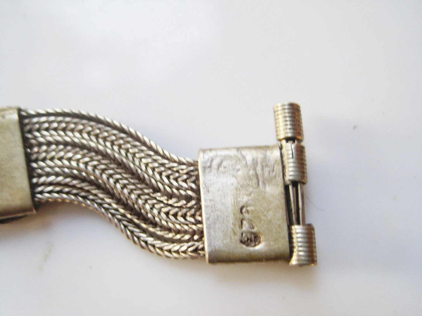 Vintage Silver and Niello Turkish Bracelet - Anteeka