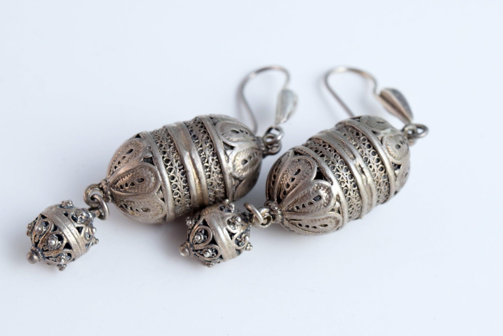 Balkan silver earrings