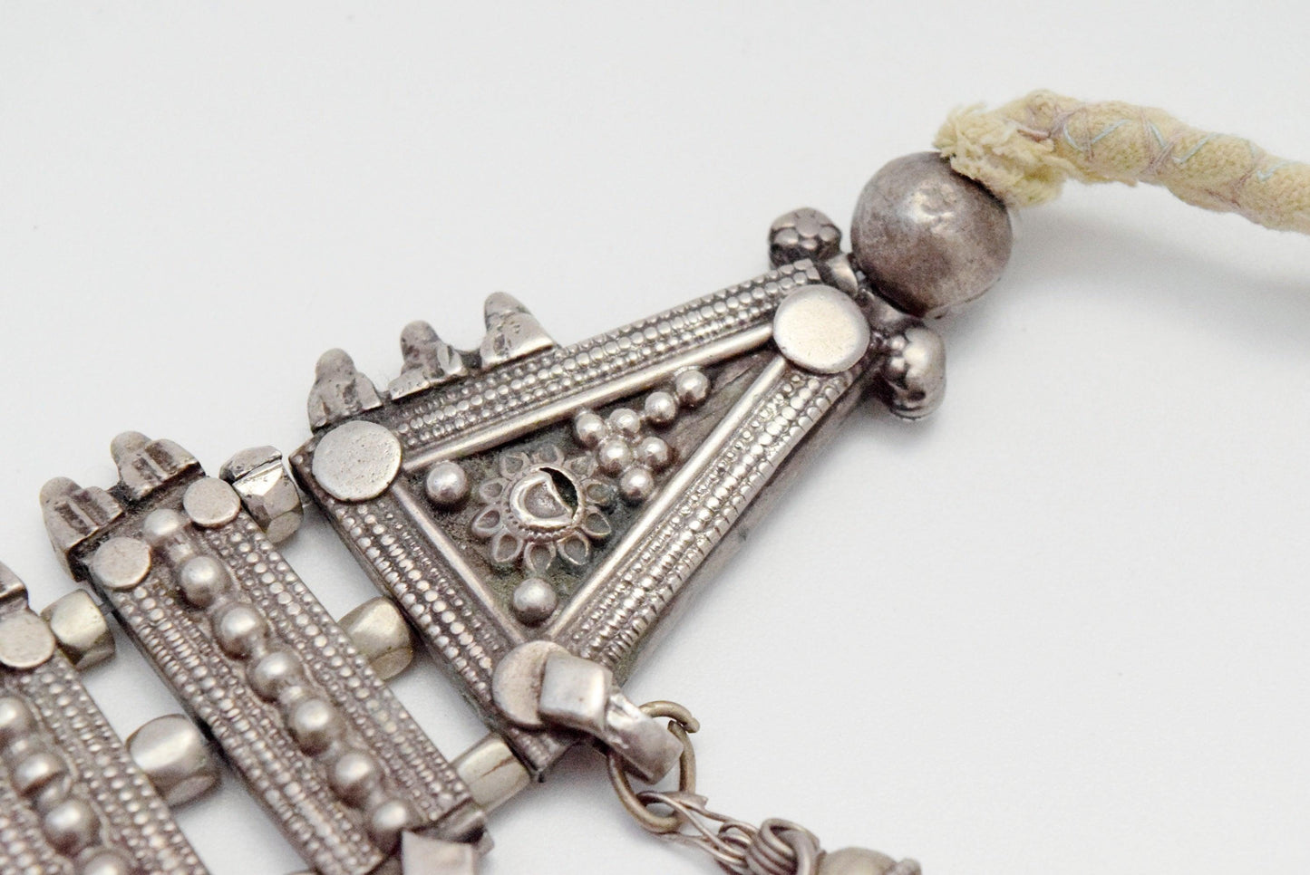 Vintage Silver Bedouin Choker Necklace with Carnelian - Anteeka