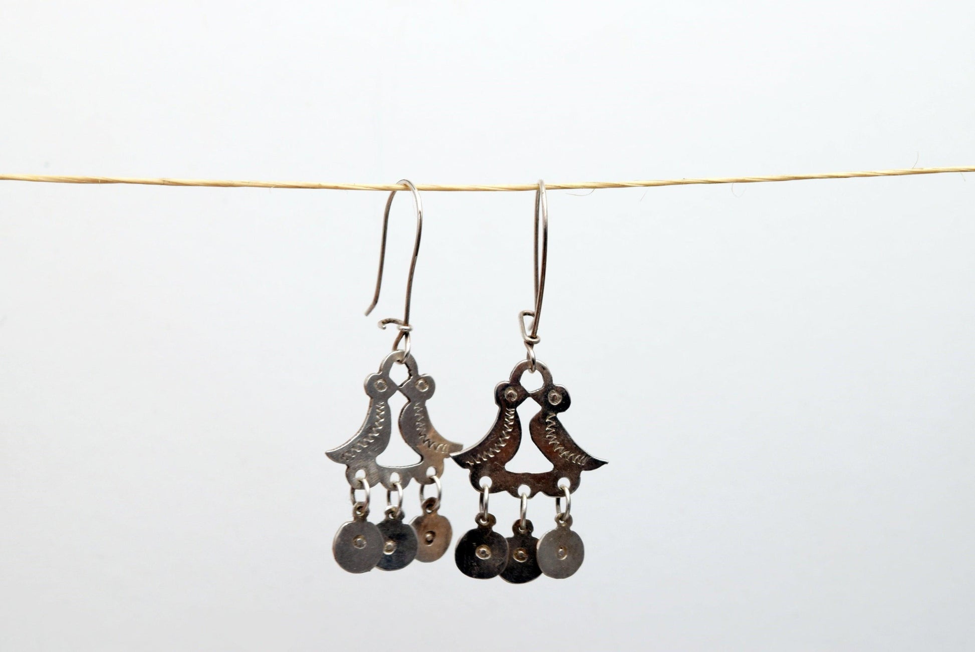 silver earrings from Chile