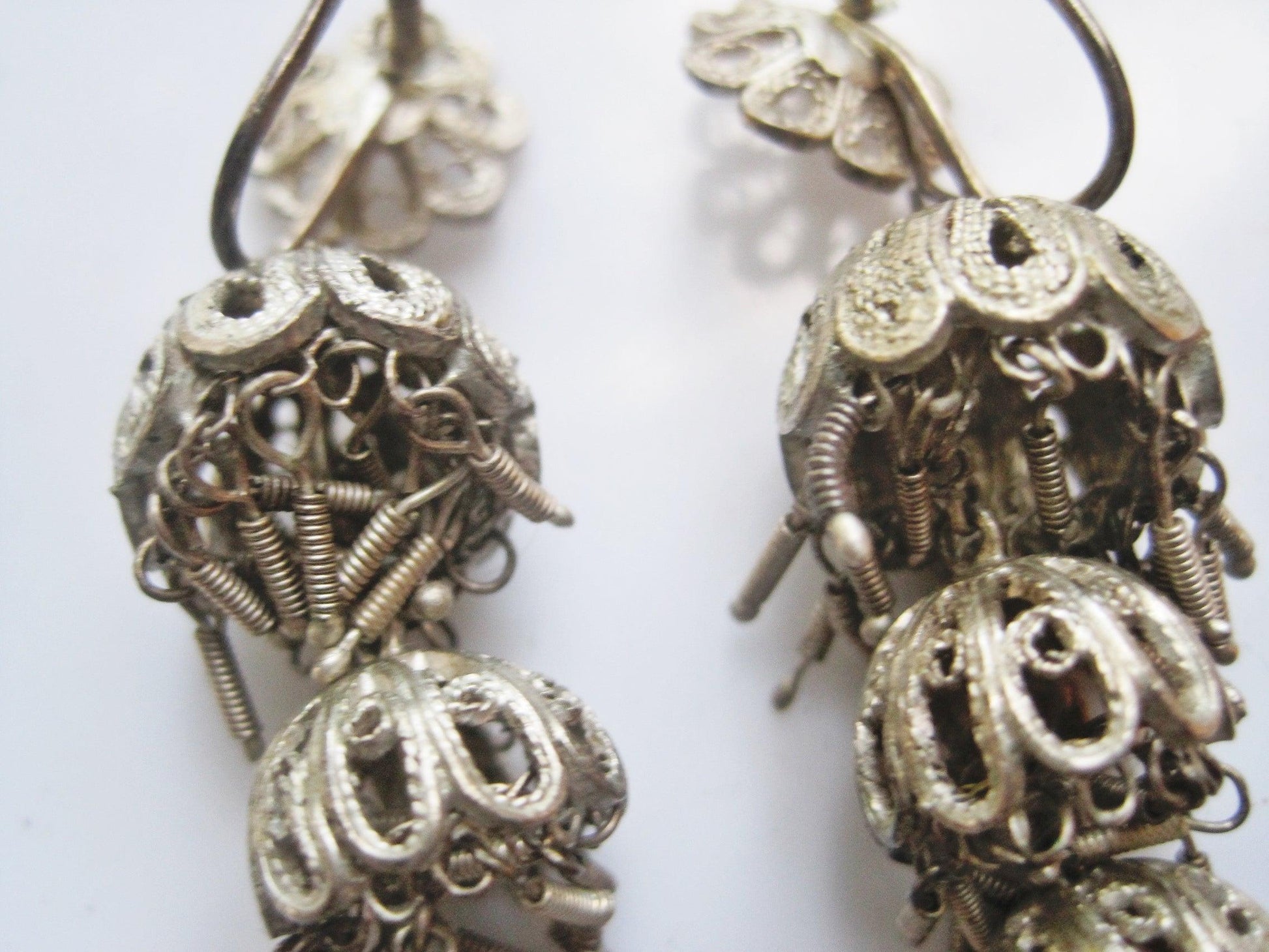 silver filigree earrings from China