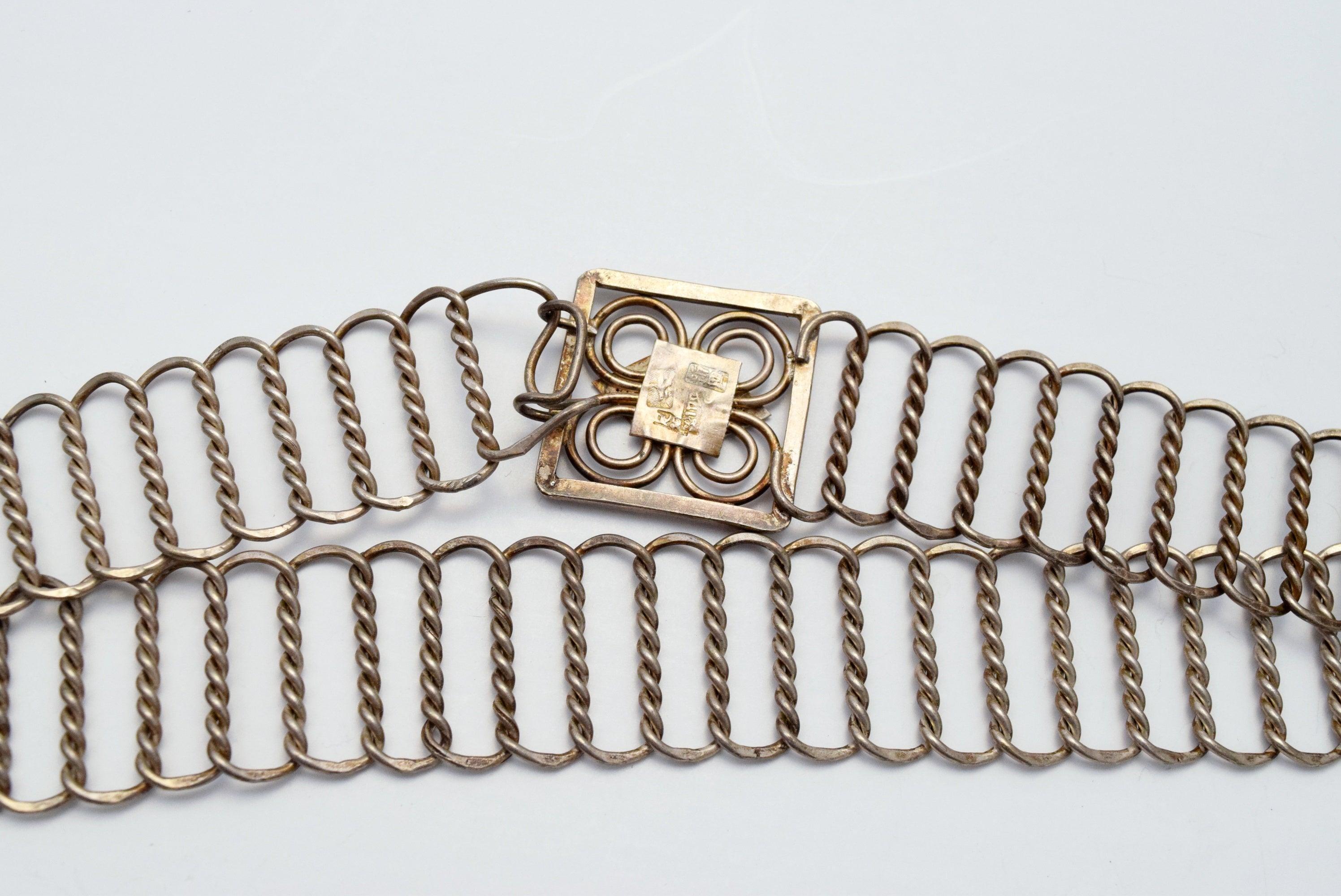 Vintage Peranakan Silver shops Belt 1930nGreece