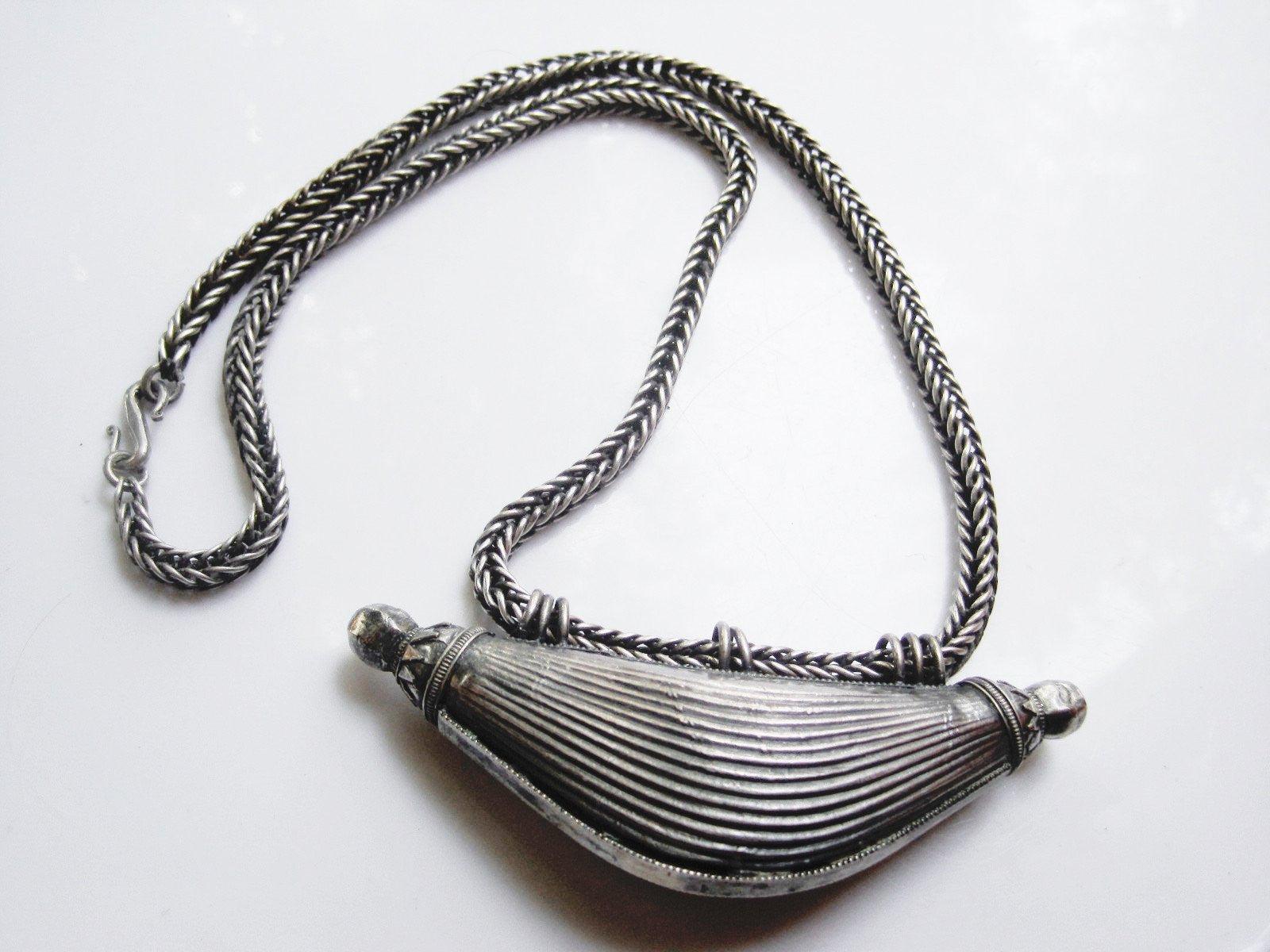silver pendant necklace from india