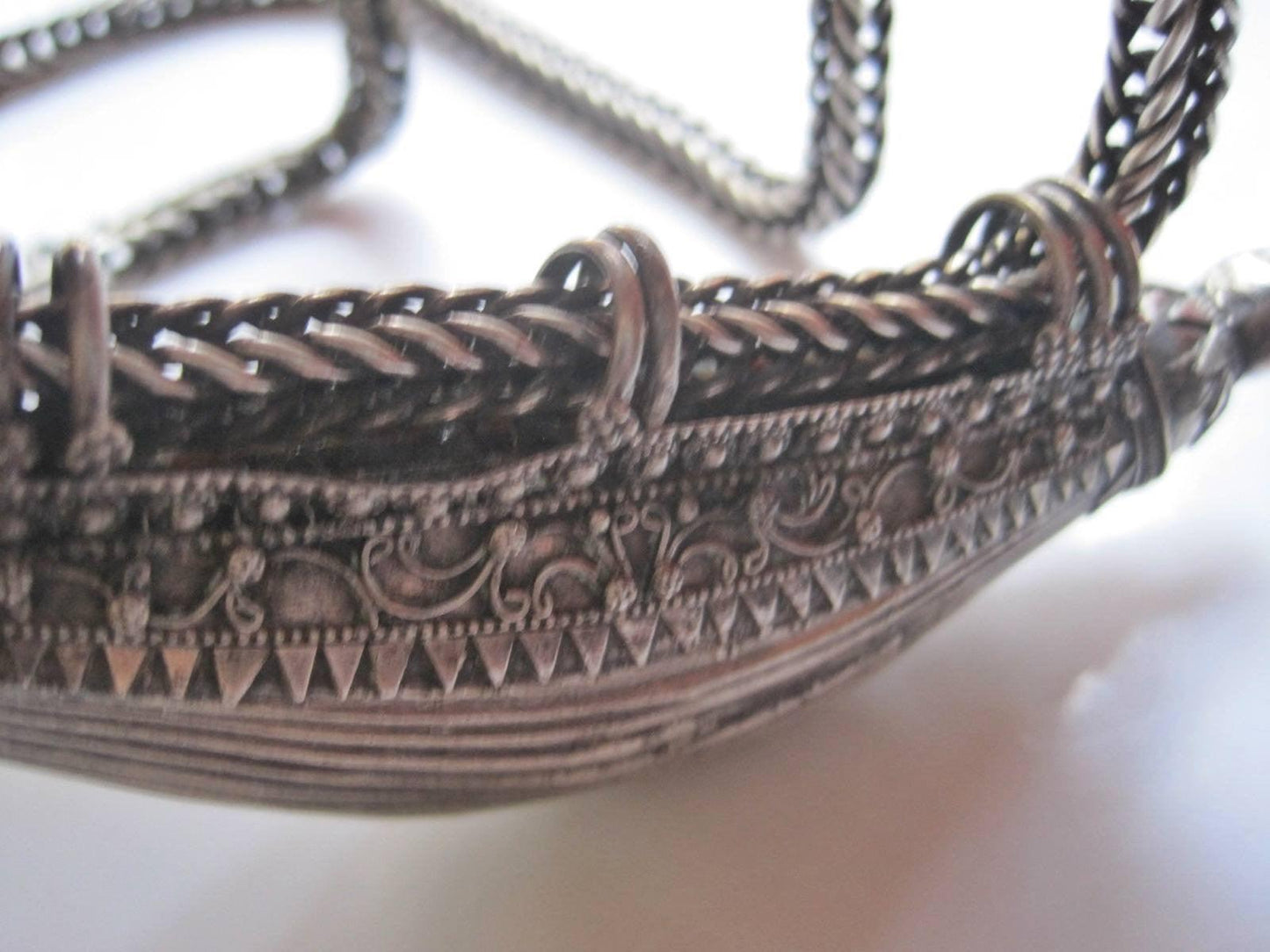 silver amulet necklace