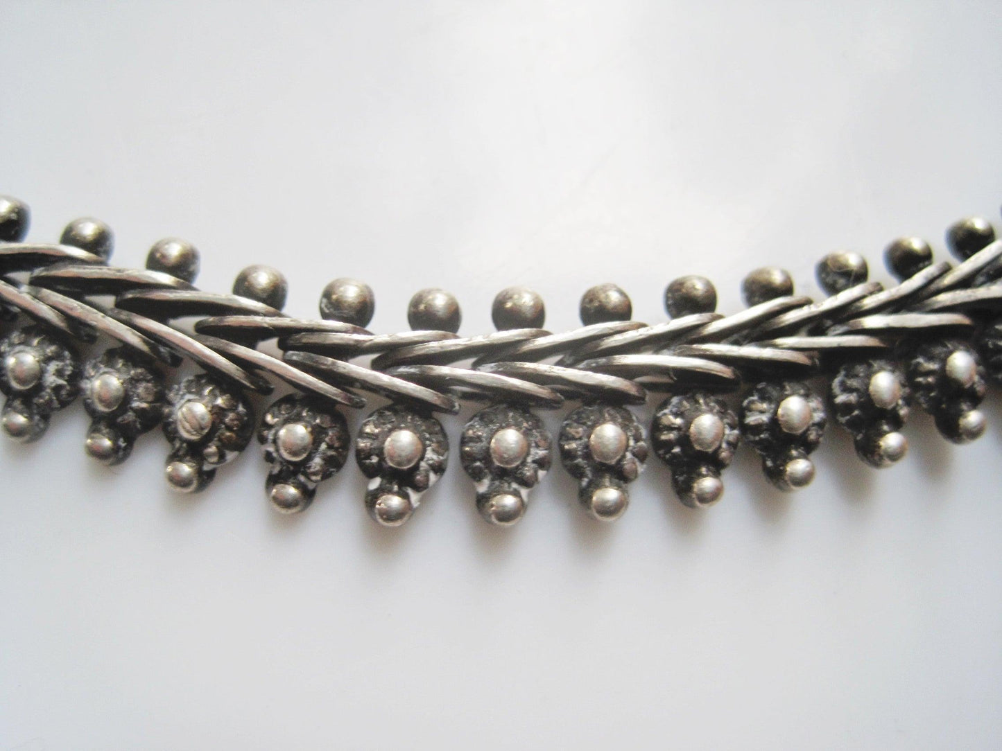 Vintage Silver Indian Choker Necklace - Anteeka