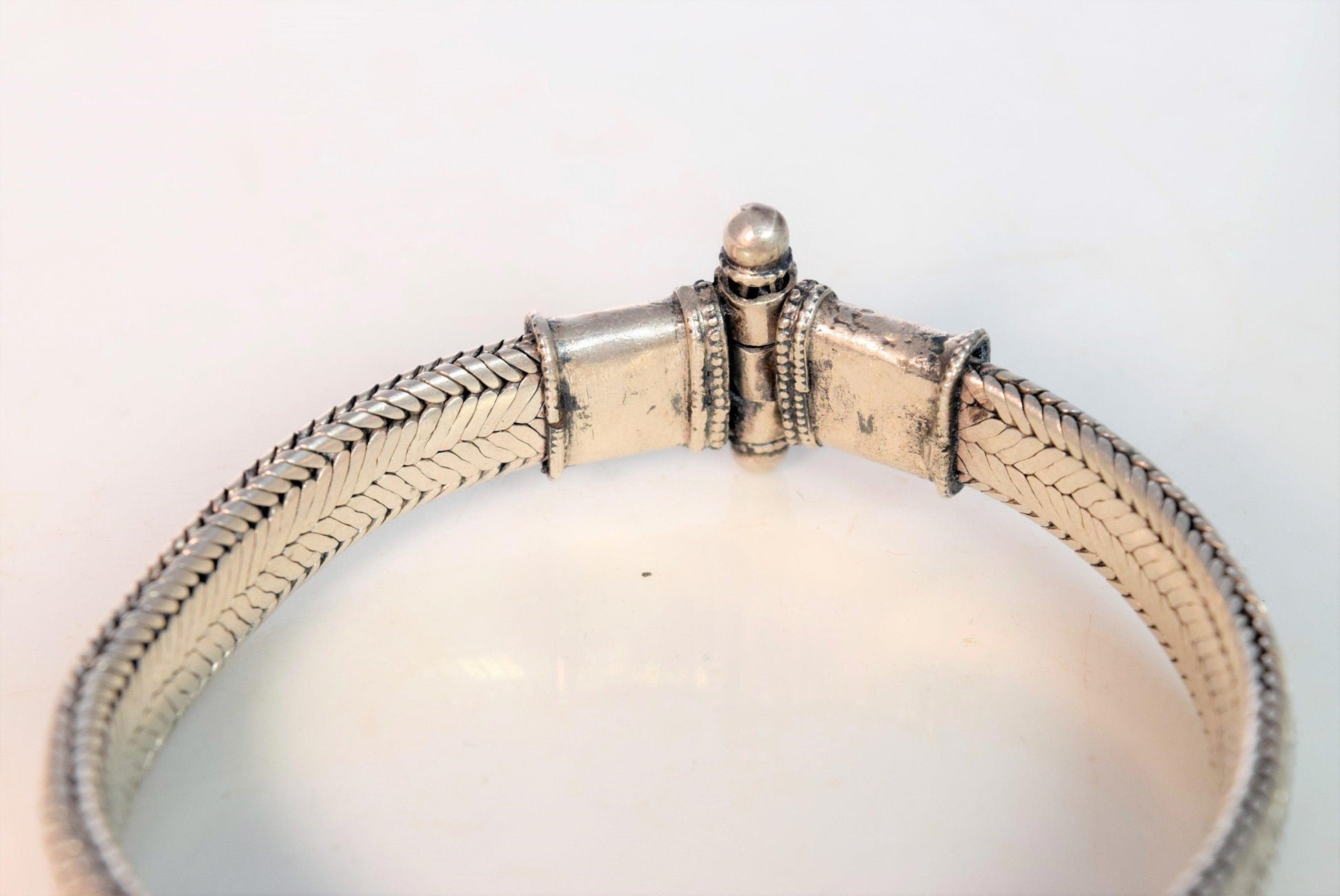 silver indian bracelet