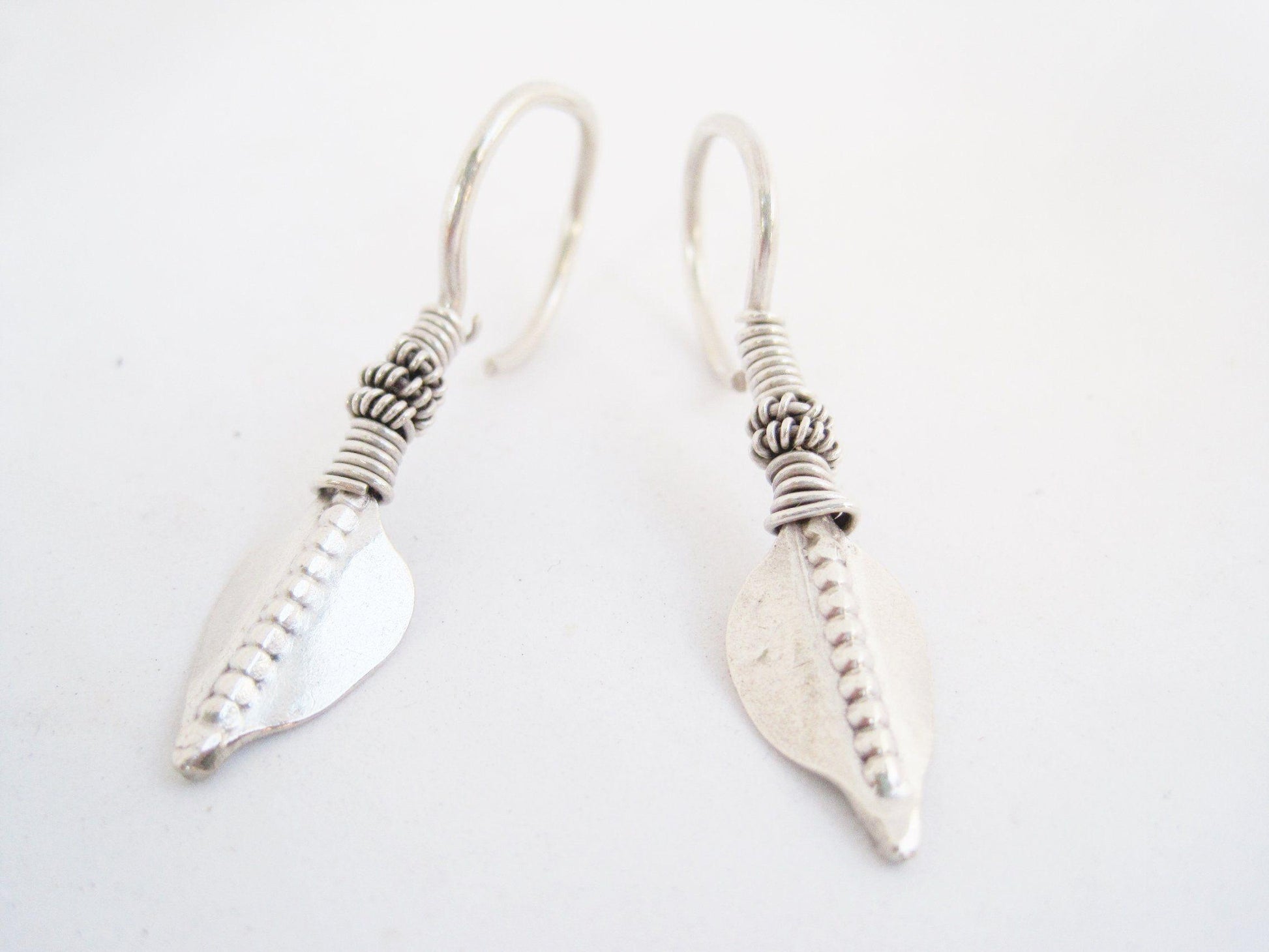 silver indian earrings