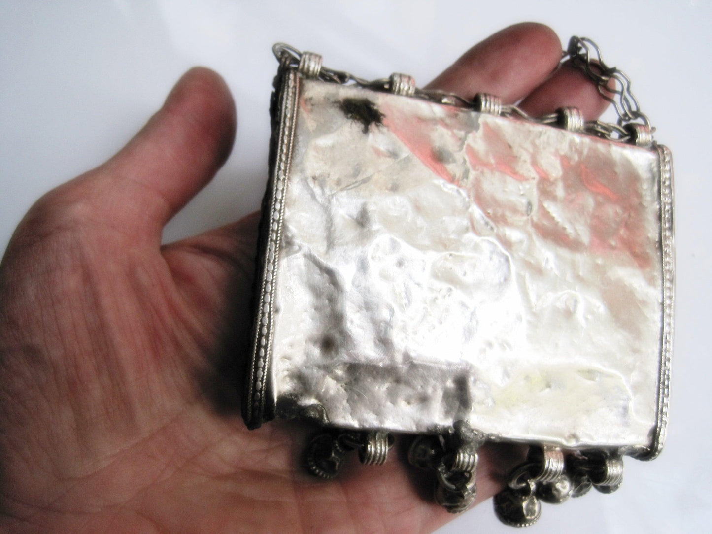 Vintage Silver Islamic Amulet Box from the Arabian Peninsula - Anteeka