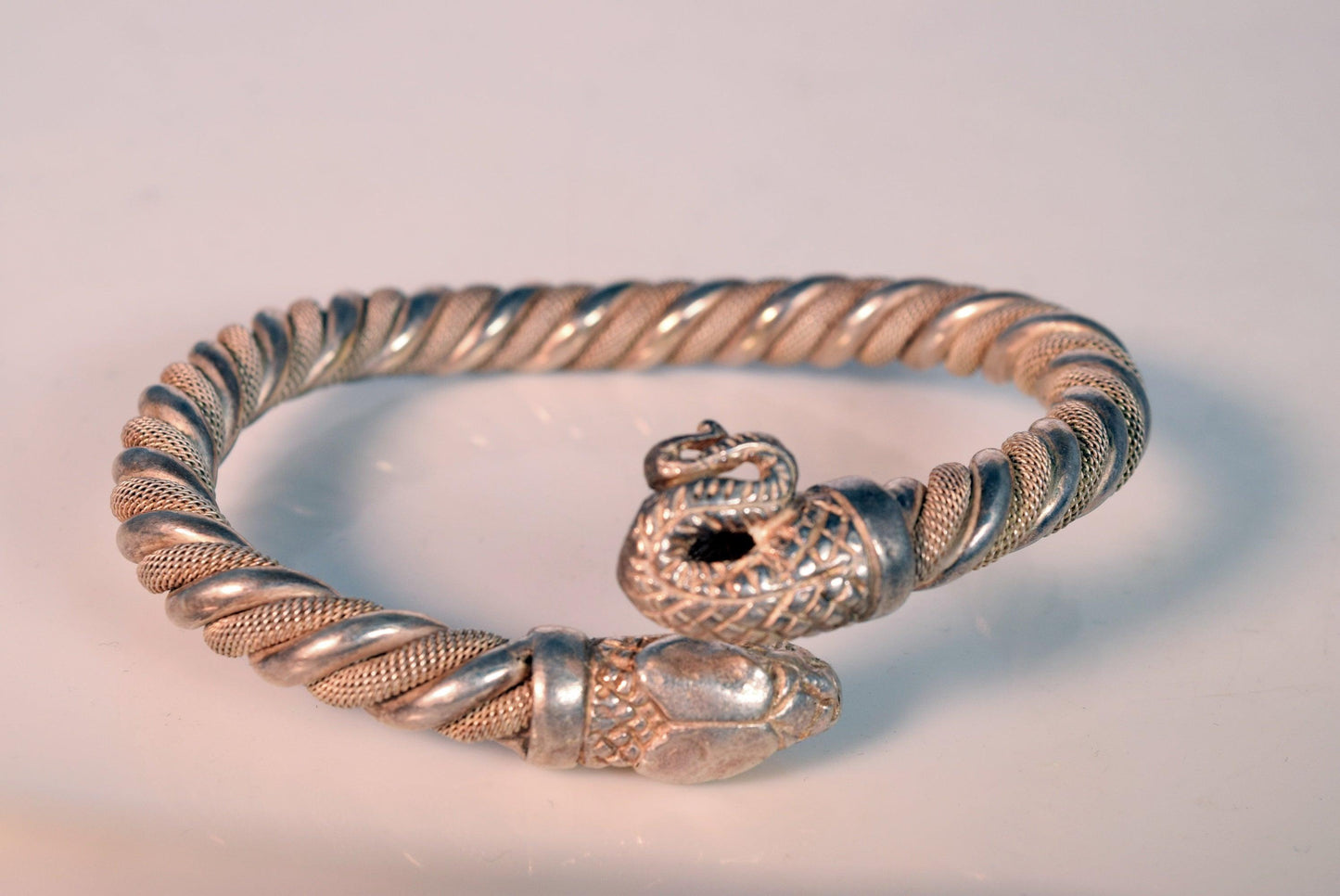 Italian silver snake bracelet