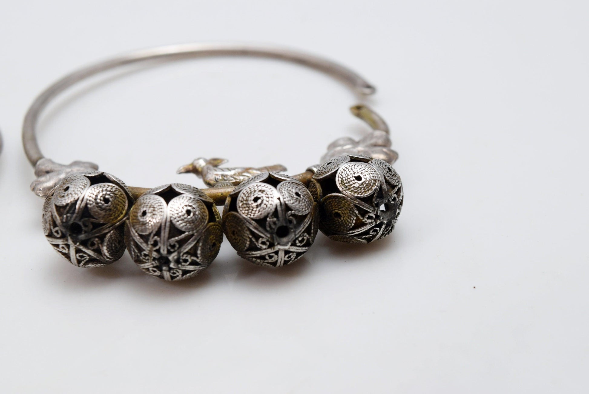 Ethnic silver earrings from Kurdistan