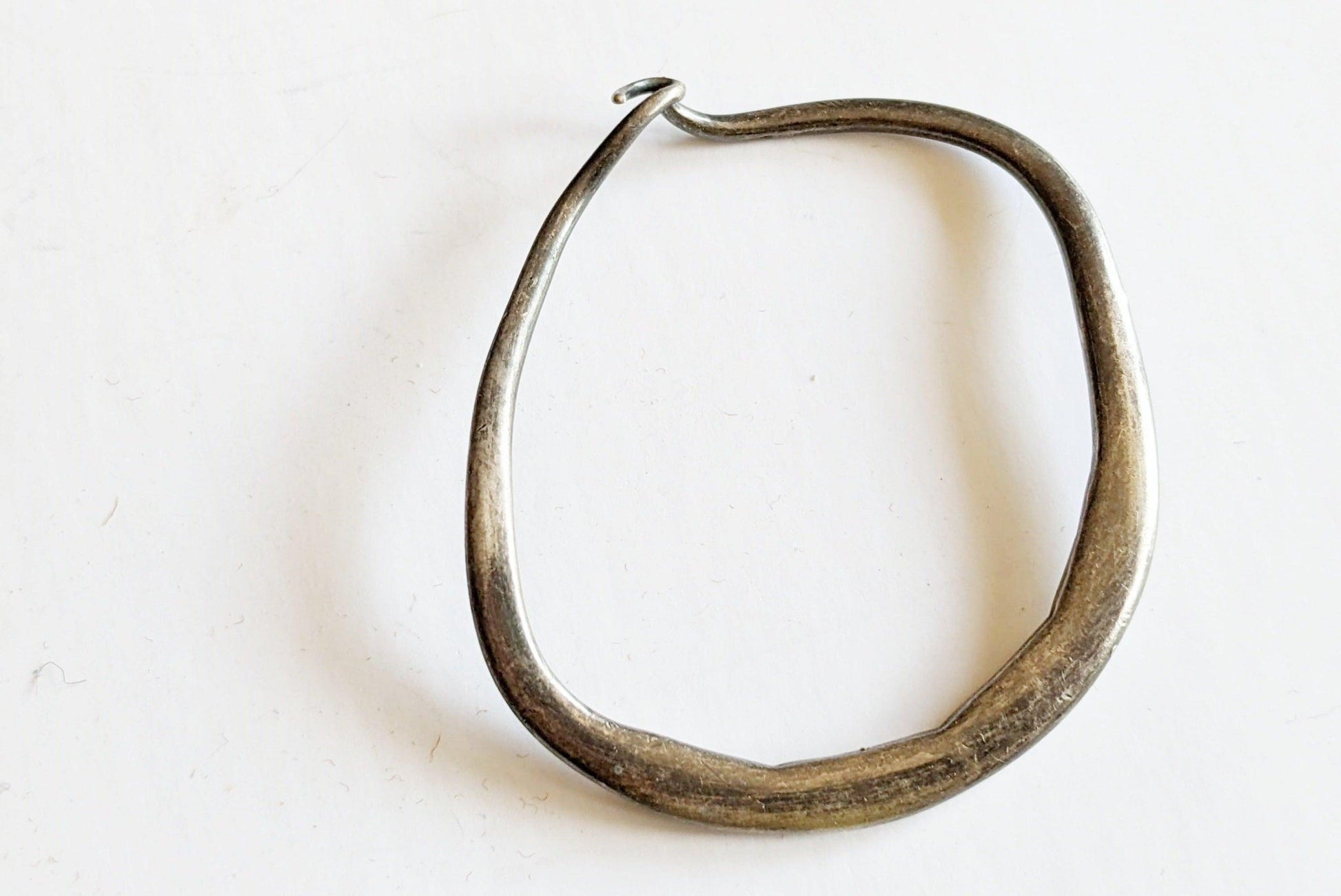 Vintage Silver Nubian Hoop Earrings or Nose Rings - Anteeka