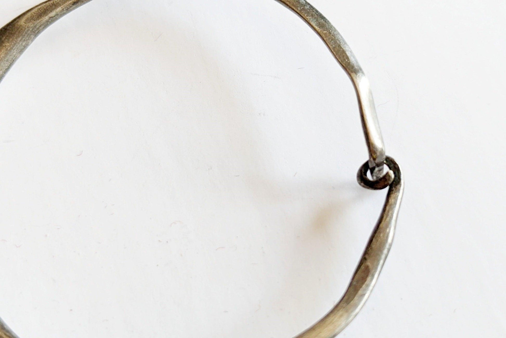 Vintage Silver Nubian Hoop Earrings or Nose Rings - Anteeka